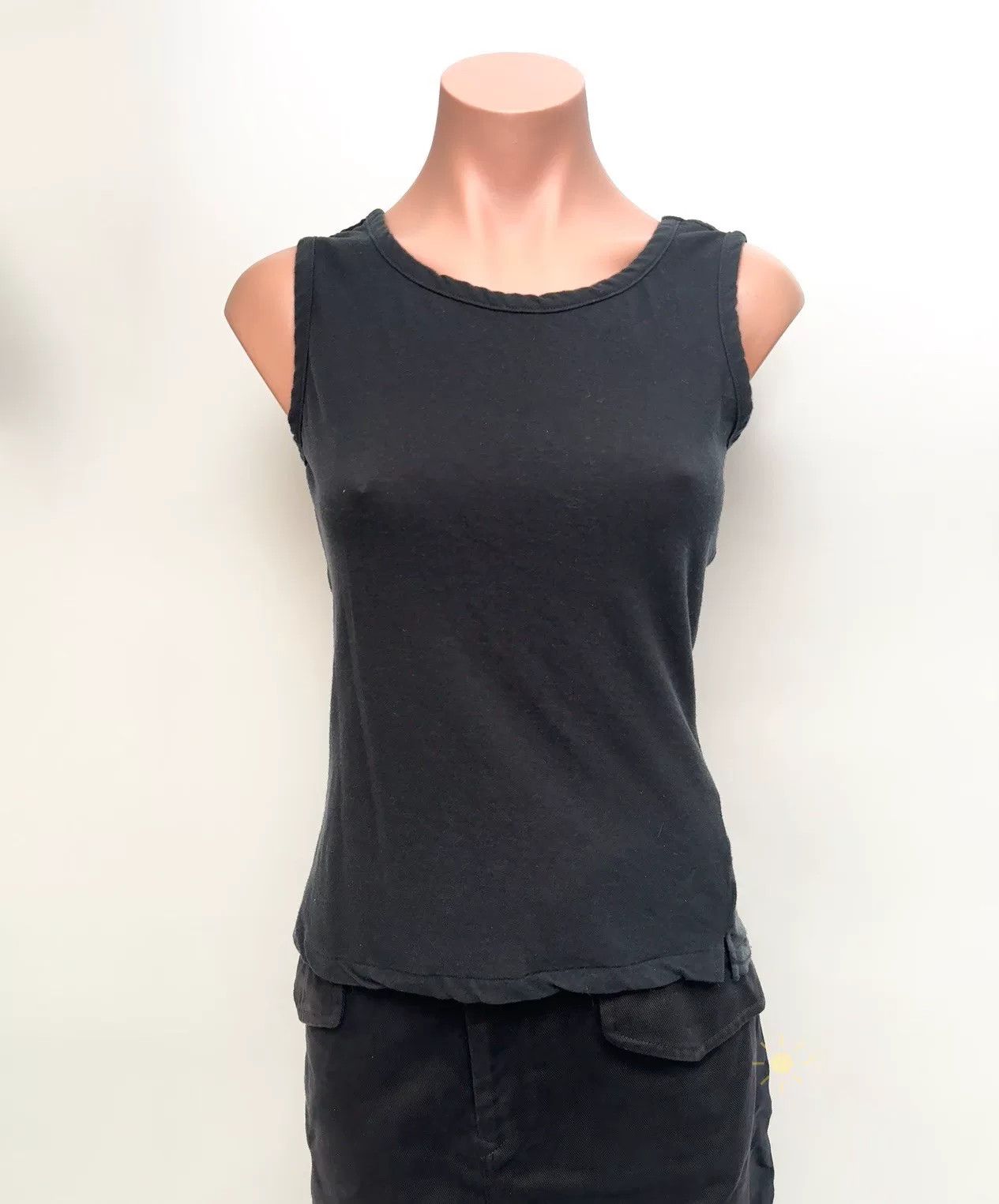 Y's Yohji Yamamoto Sheer Black Vest Top Size M / US 6-8 / IT 42-44 - 3 Thumbnail