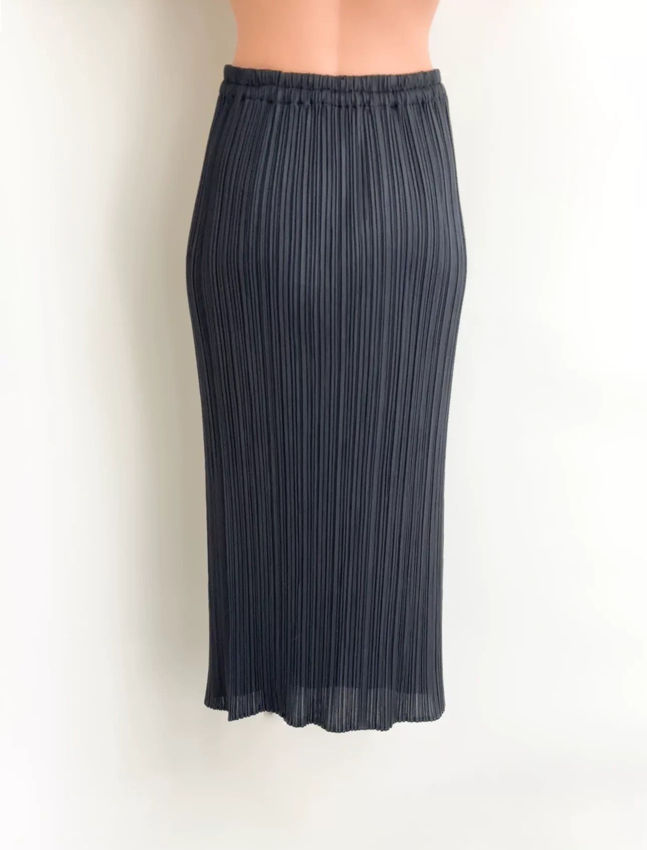 Issey Miyake Issey Miyake Green Zip Skirt Size 23" - 2 Thumbnail