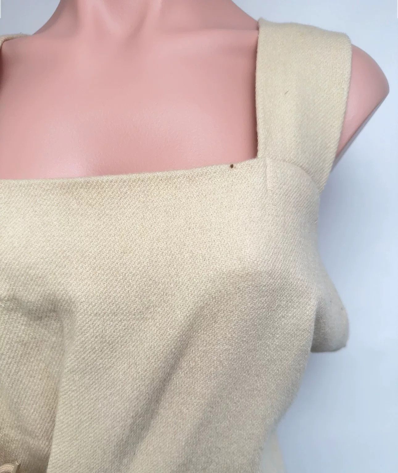 Y's Y's Beige Tie-Front Strap Dress Size M / US 6-8 / IT 42-44 - 4 Thumbnail