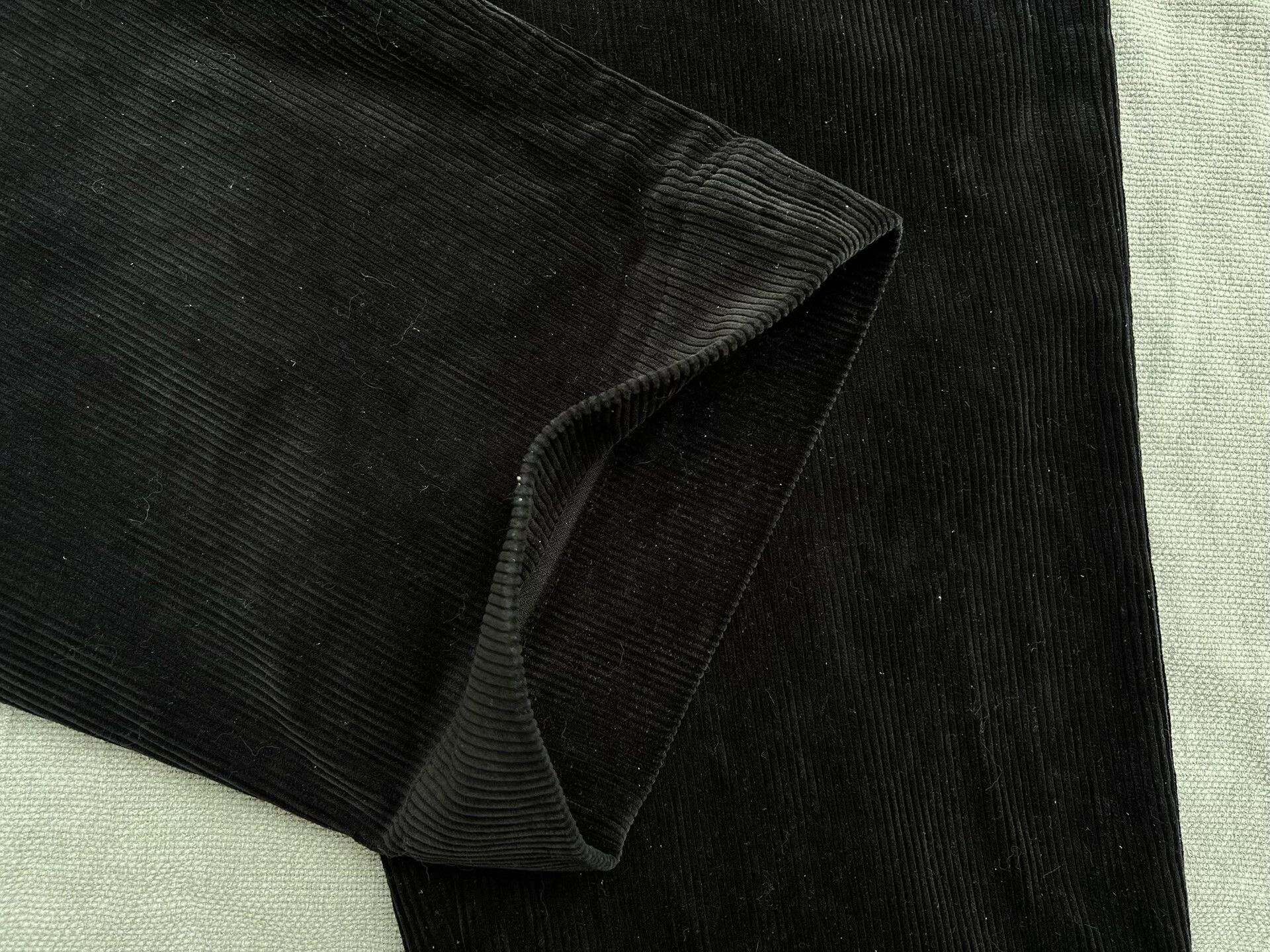 Vintage Black Wide-Leg Corduroy Trousers Size 30" / US 8 / IT 44 - 6 Thumbnail