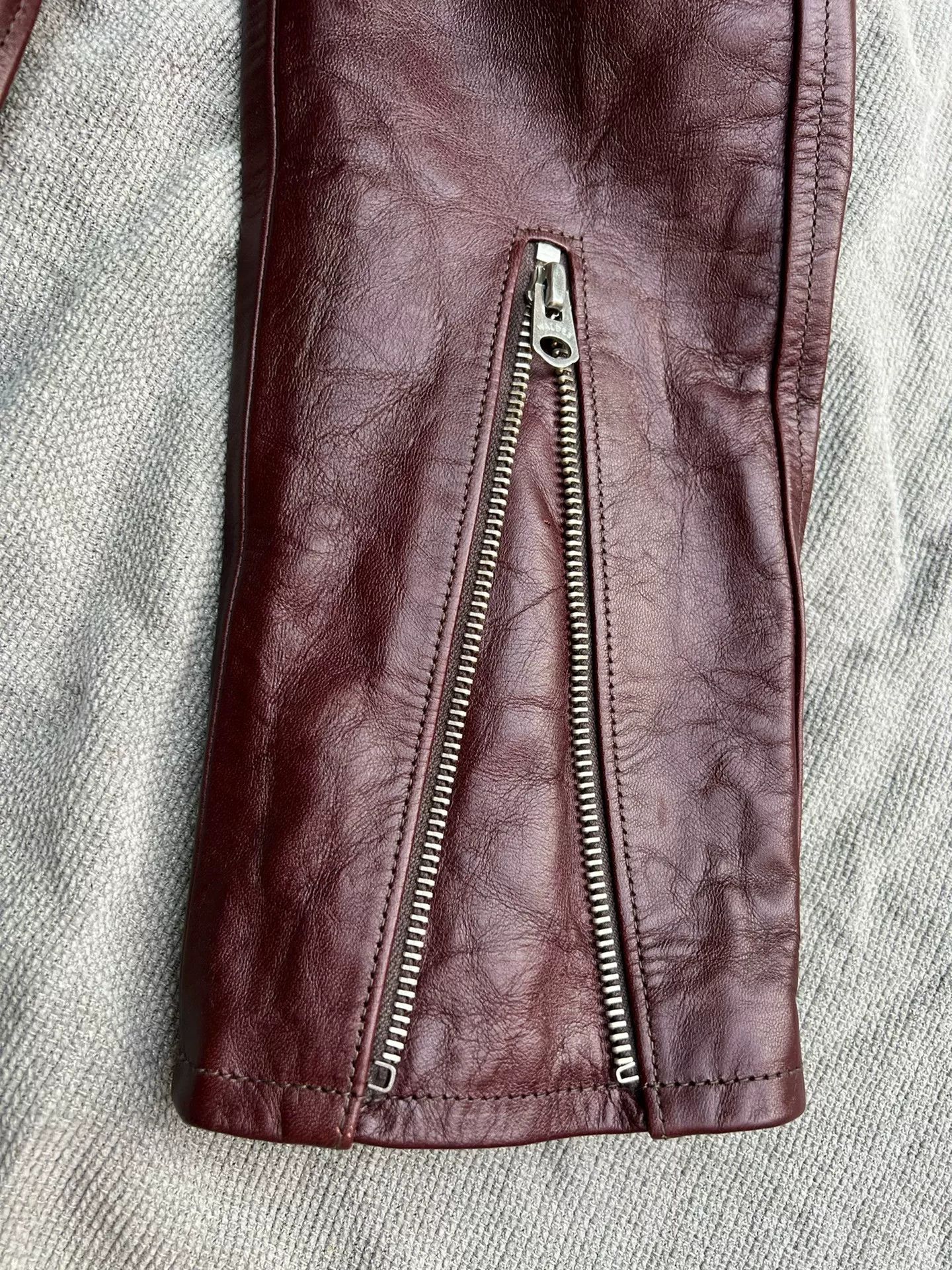 Japanese Brand Japanese Wine Red Motorcycle Jacket Size US M / EU 48-50 / 2 - 7 Thumbnail