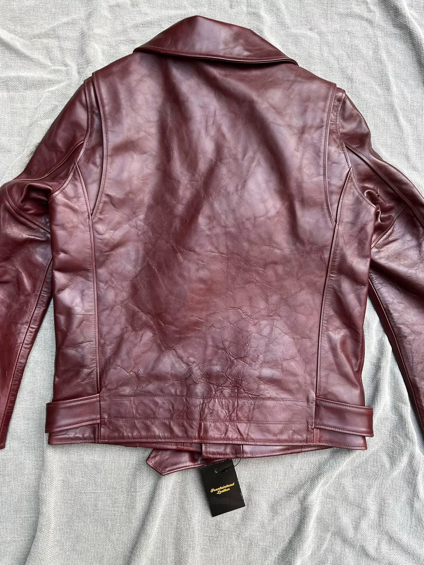 Japanese Brand Japanese Wine Red Motorcycle Jacket Size US M / EU 48-50 / 2 - 9 Thumbnail