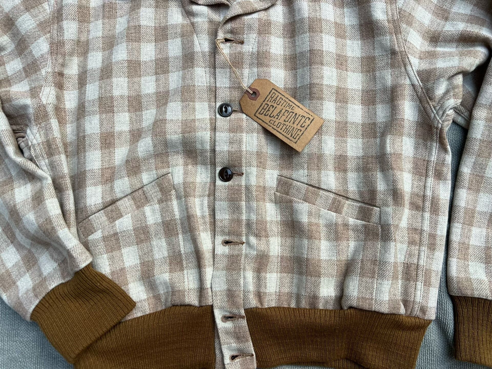 Japanese Brand Classic Checkered Jacket by Belafonte Size US M / EU 48-50 / 2 - 2 Thumbnail
