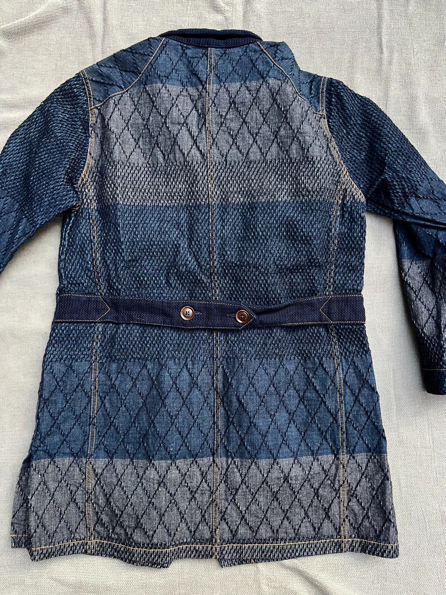 Japanese Brand Unique Graph Zero Coat with Mixed Materials Size US M / EU 48-50 / 2 - 8 Thumbnail