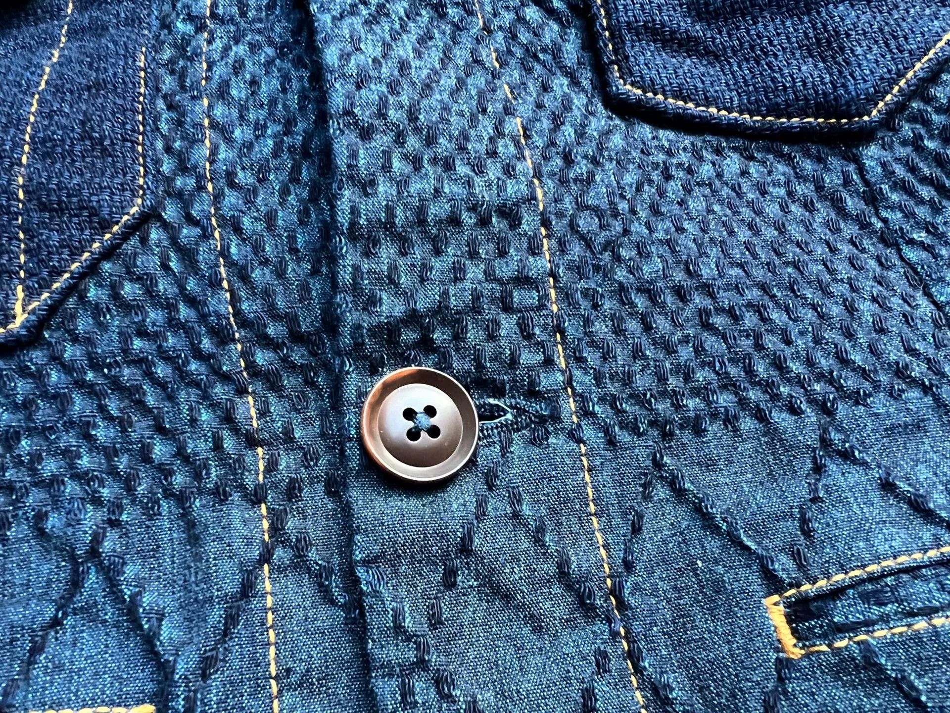Japanese Brand Unique Graph Zero Coat with Mixed Materials Size US M / EU 48-50 / 2 - 5 Thumbnail