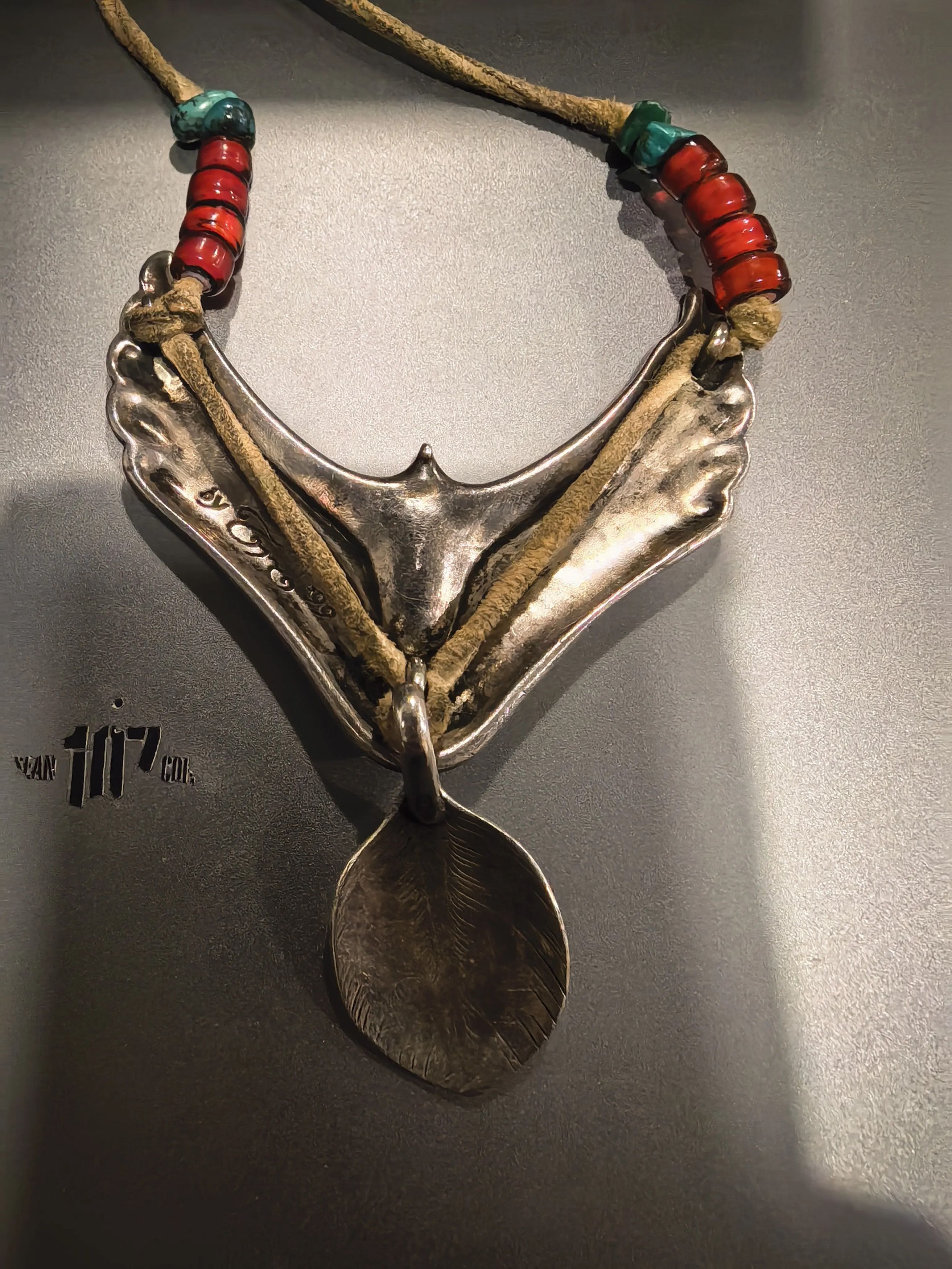 Japanese Brand STUDIO T&Y Eagle Feather Pendant Necklace Size ONE SIZE - 2 Thumbnail