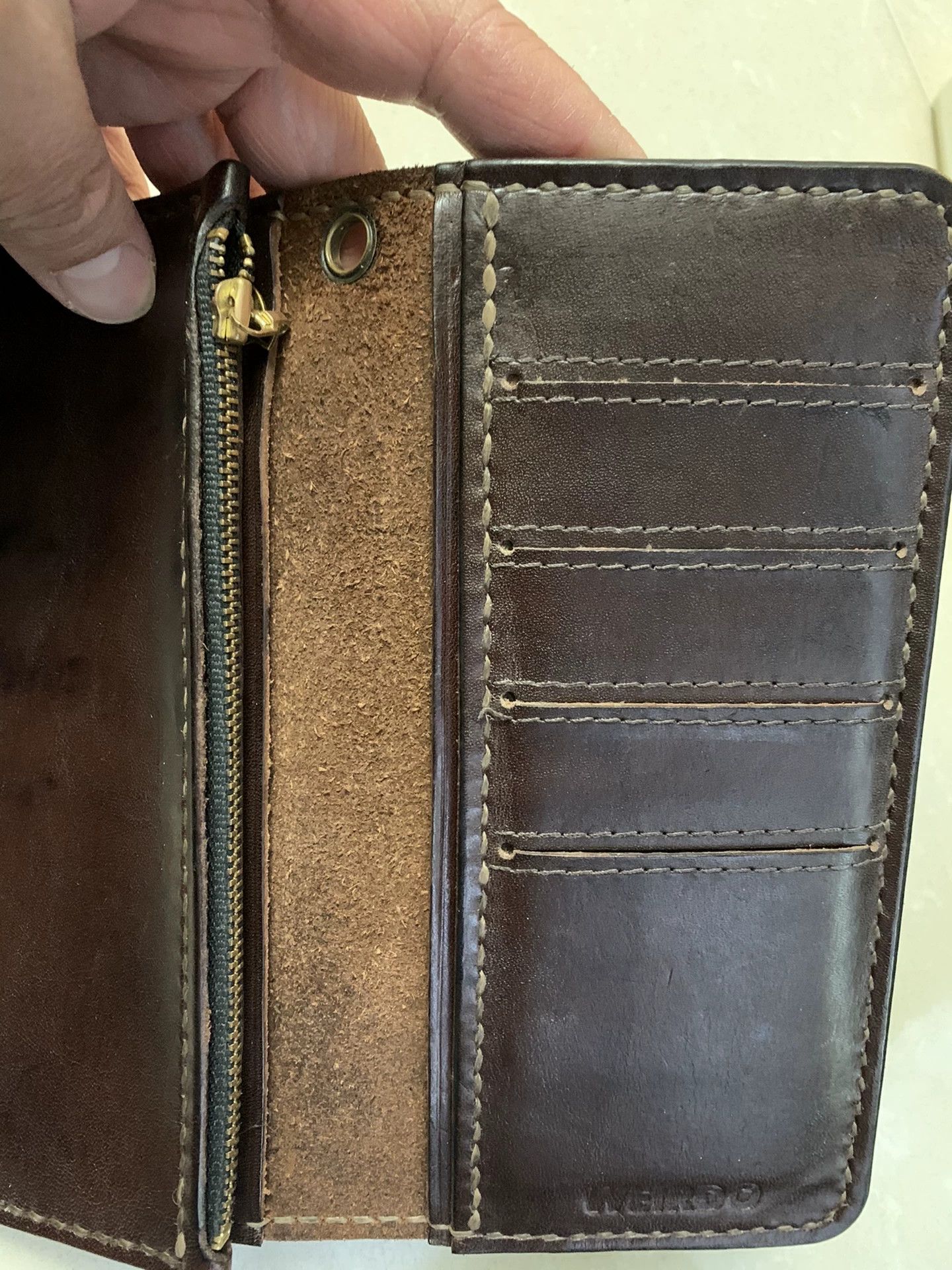 Japanese Brand Weirdo Long Wallet in Brown Leather Size ONE SIZE - 6 Thumbnail