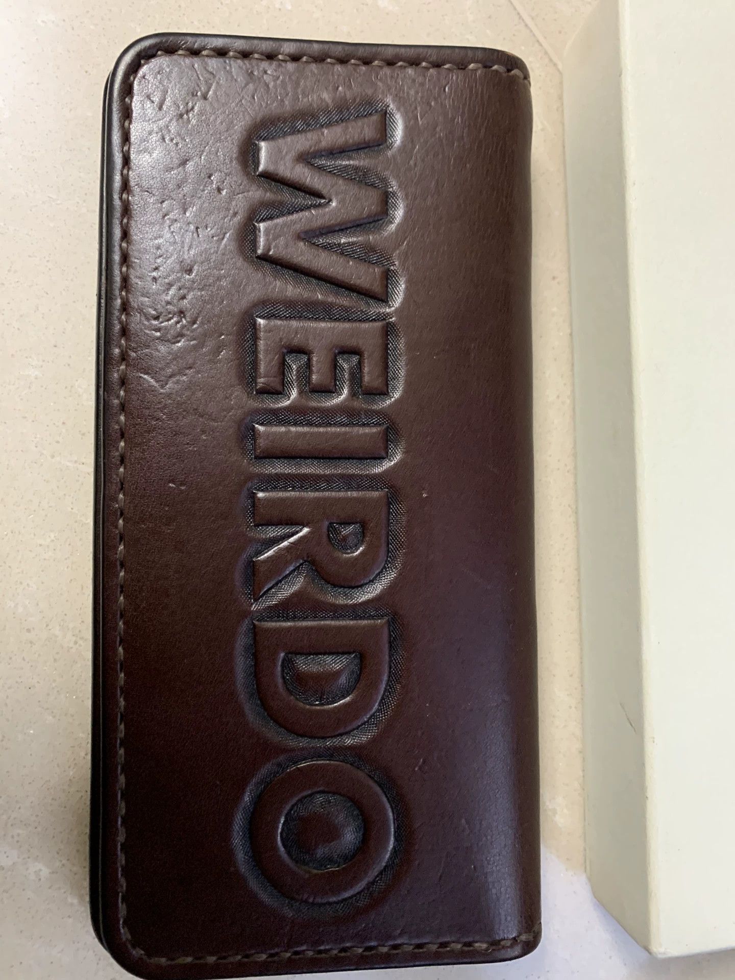 Japanese Brand Weirdo Long Wallet in Brown Leather Size ONE SIZE - 2 Thumbnail