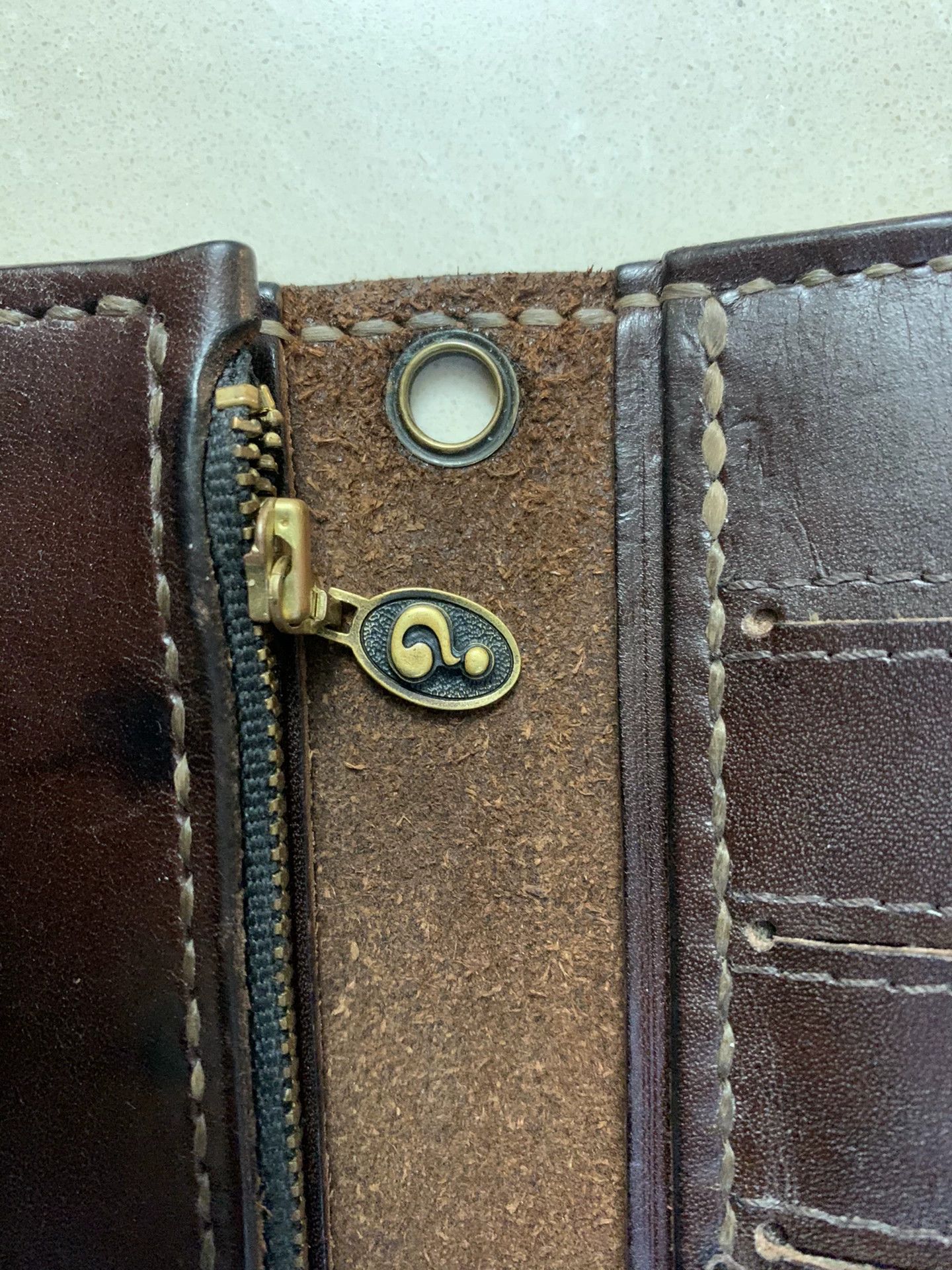 Japanese Brand Weirdo Long Wallet in Brown Leather Size ONE SIZE - 4 Thumbnail