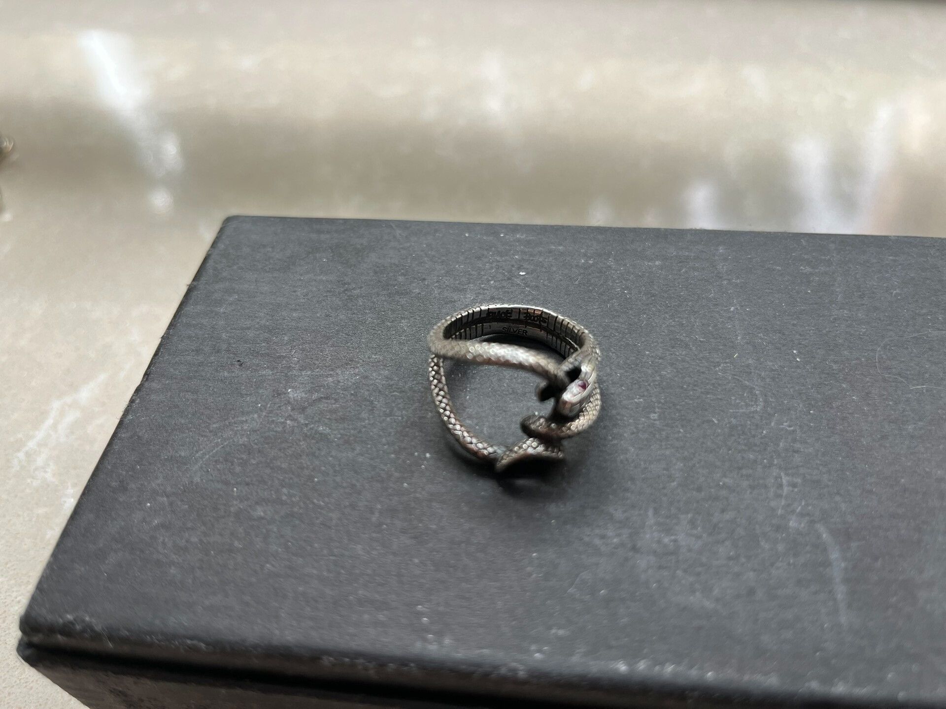 Japanese Brand Snake Link Ring from Blackboots Size ONE SIZE - 4 Thumbnail
