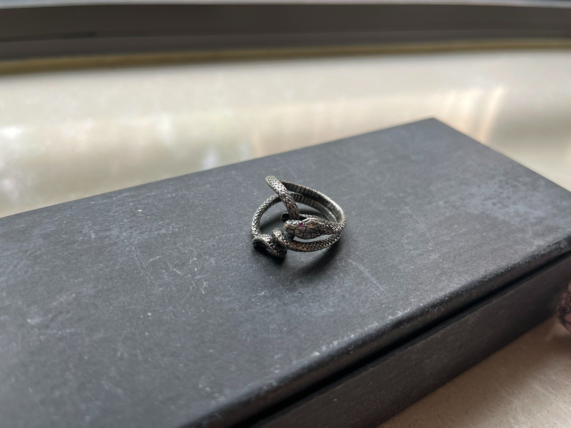 Japanese Brand Snake Link Ring from Blackboots Size ONE SIZE - 6 Thumbnail
