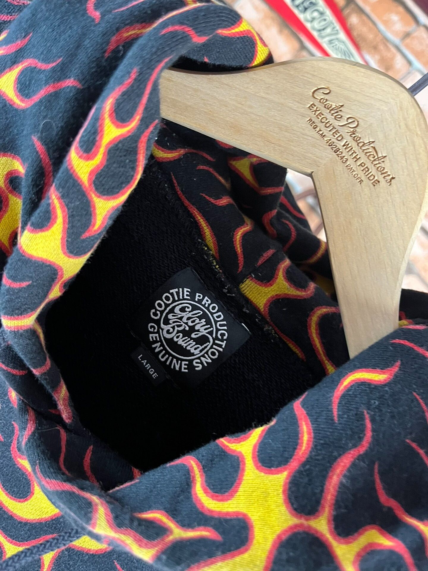Japanese Brand Cootie Classic Flame Sweatshirt Size L Size US L / EU 52-54 / 3 - 4 Thumbnail