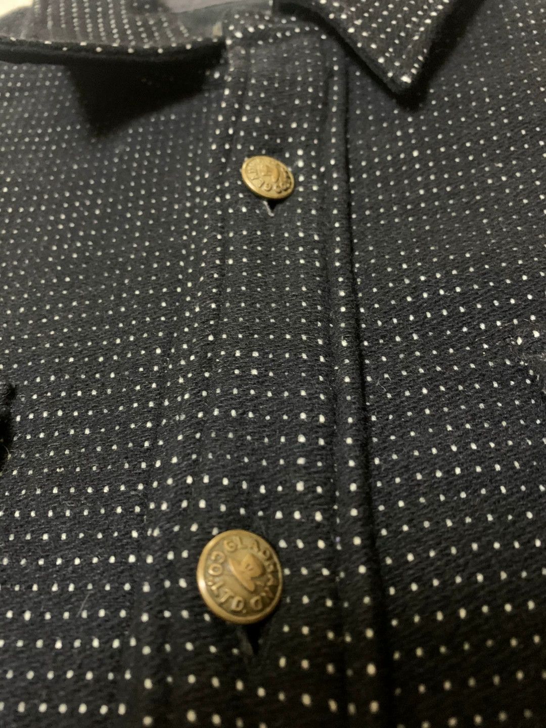 Japanese Brand Gladhand Flannel Shirt with Classic Logo Buttons Size US M / EU 48-50 / 2 - 5 Thumbnail