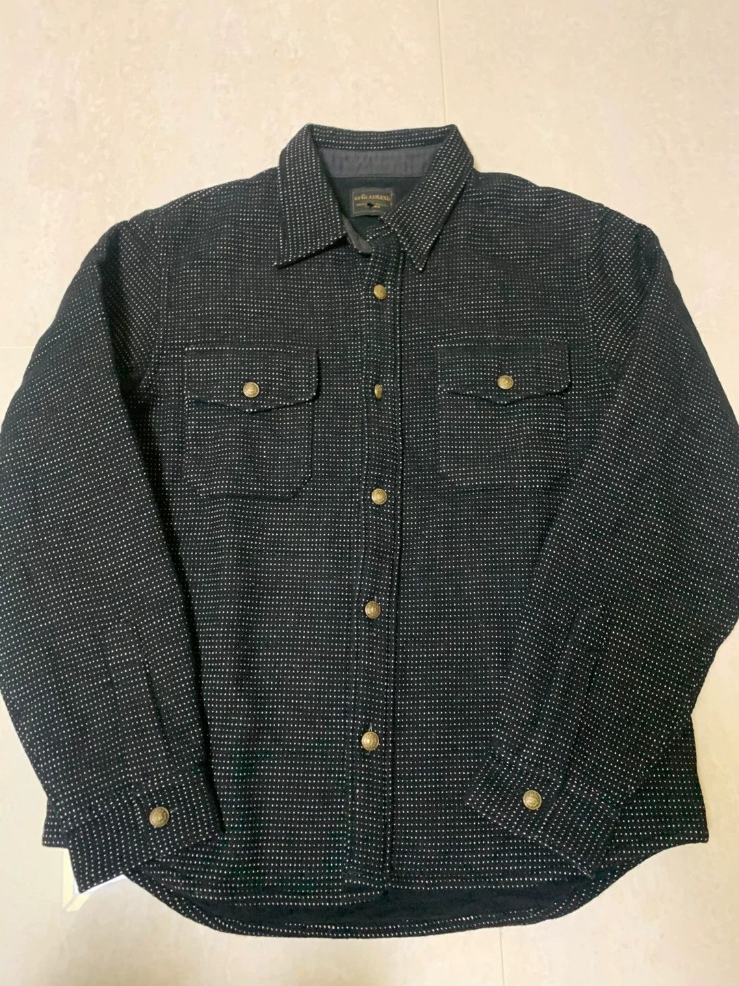 Japanese Brand Gladhand Flannel Shirt with Classic Logo Buttons Size US M / EU 48-50 / 2 - 4 Thumbnail