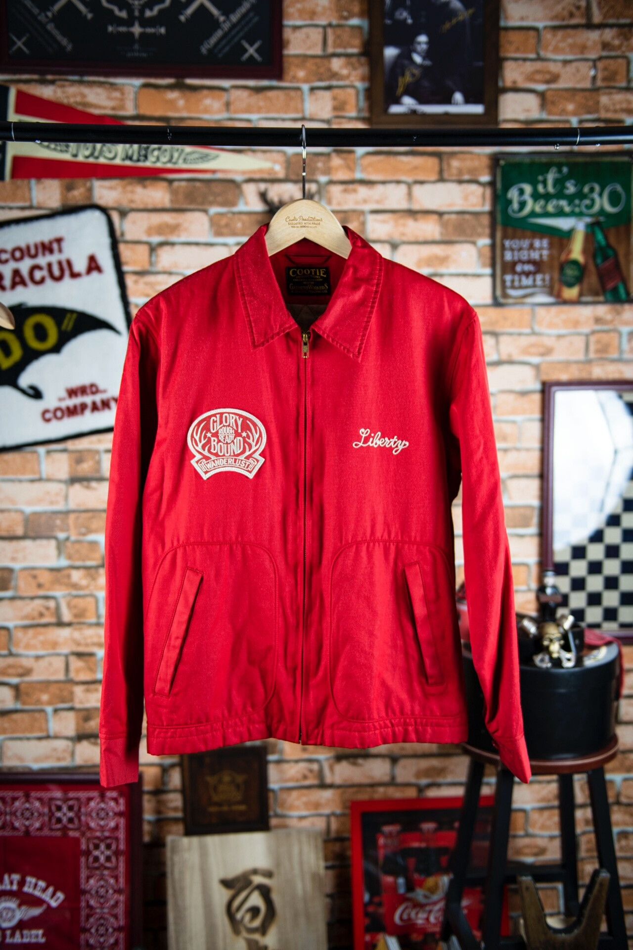 Japanese Brand Stylish Red Motorcycle Jacket for Men Size US M / EU 48-50 / 2 - 2 Thumbnail