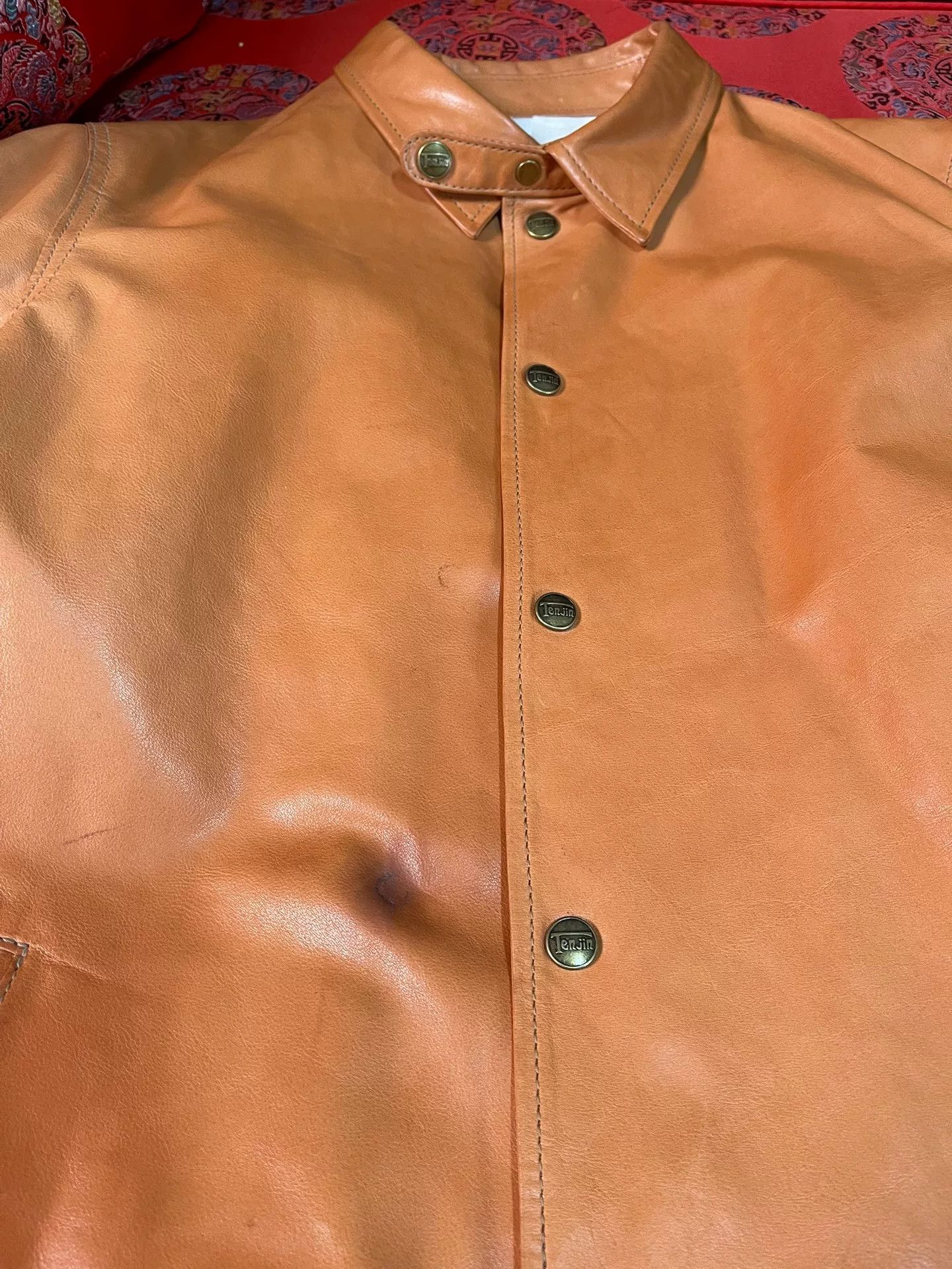 Japanese Brand Vintage Tan Leather Coach Jacket Size US S / EU 44-46 / 1 - 2 Thumbnail