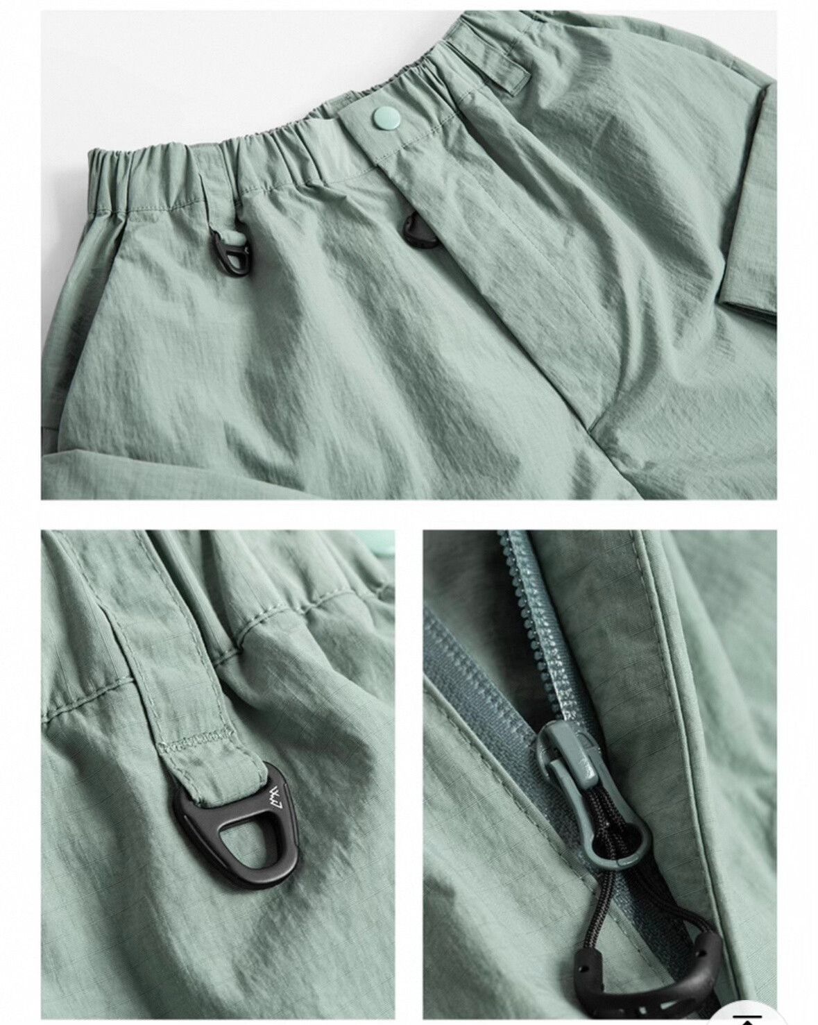 Japanese Brand Lightweight Khaki Outdoor Convertible Pants Size US 26 / EU 42 - 6 Thumbnail