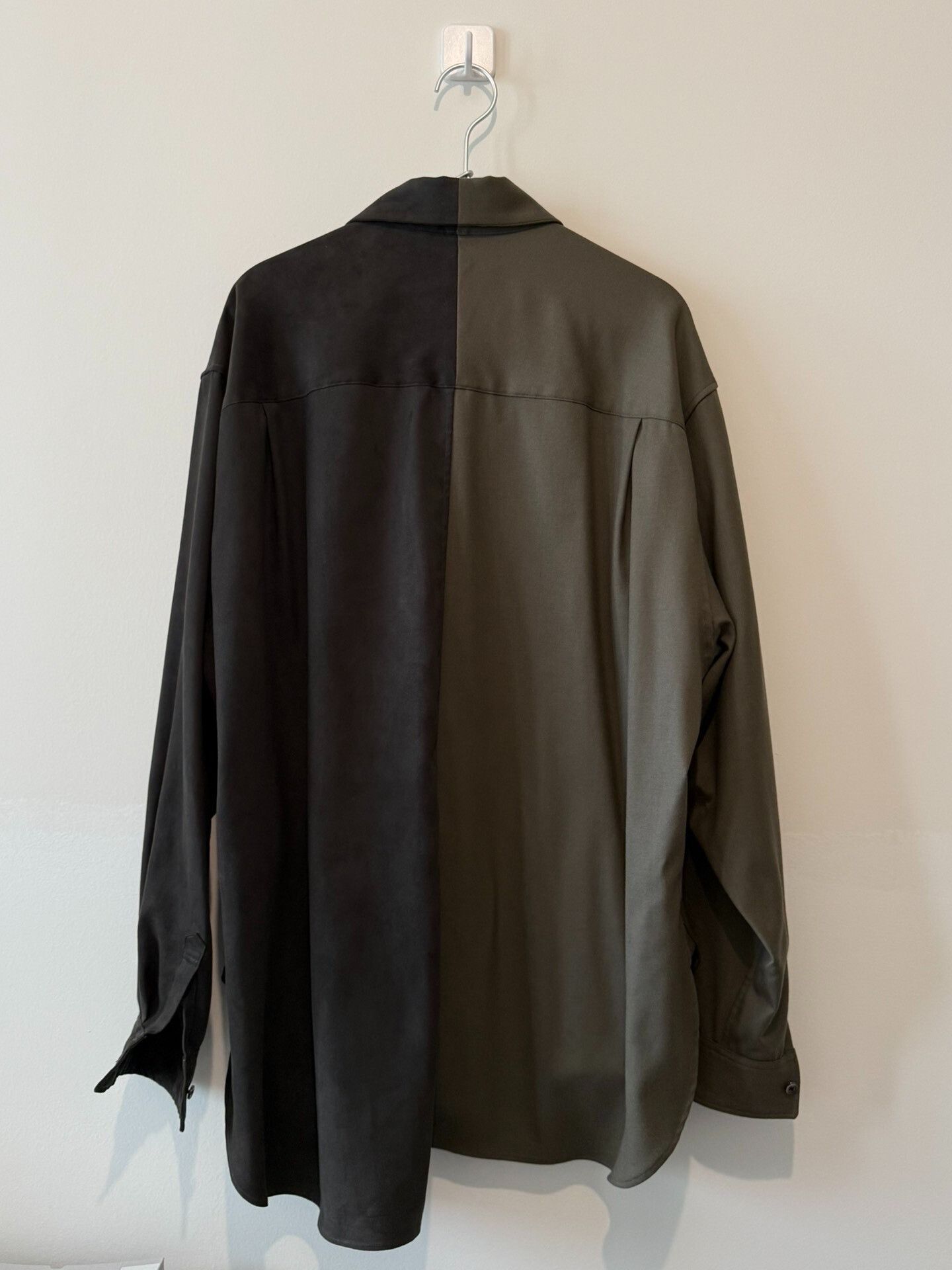 Japanese Brand Spliced Wool-Polyester Shirt Size S / US 4 / IT 40 - 5 Thumbnail