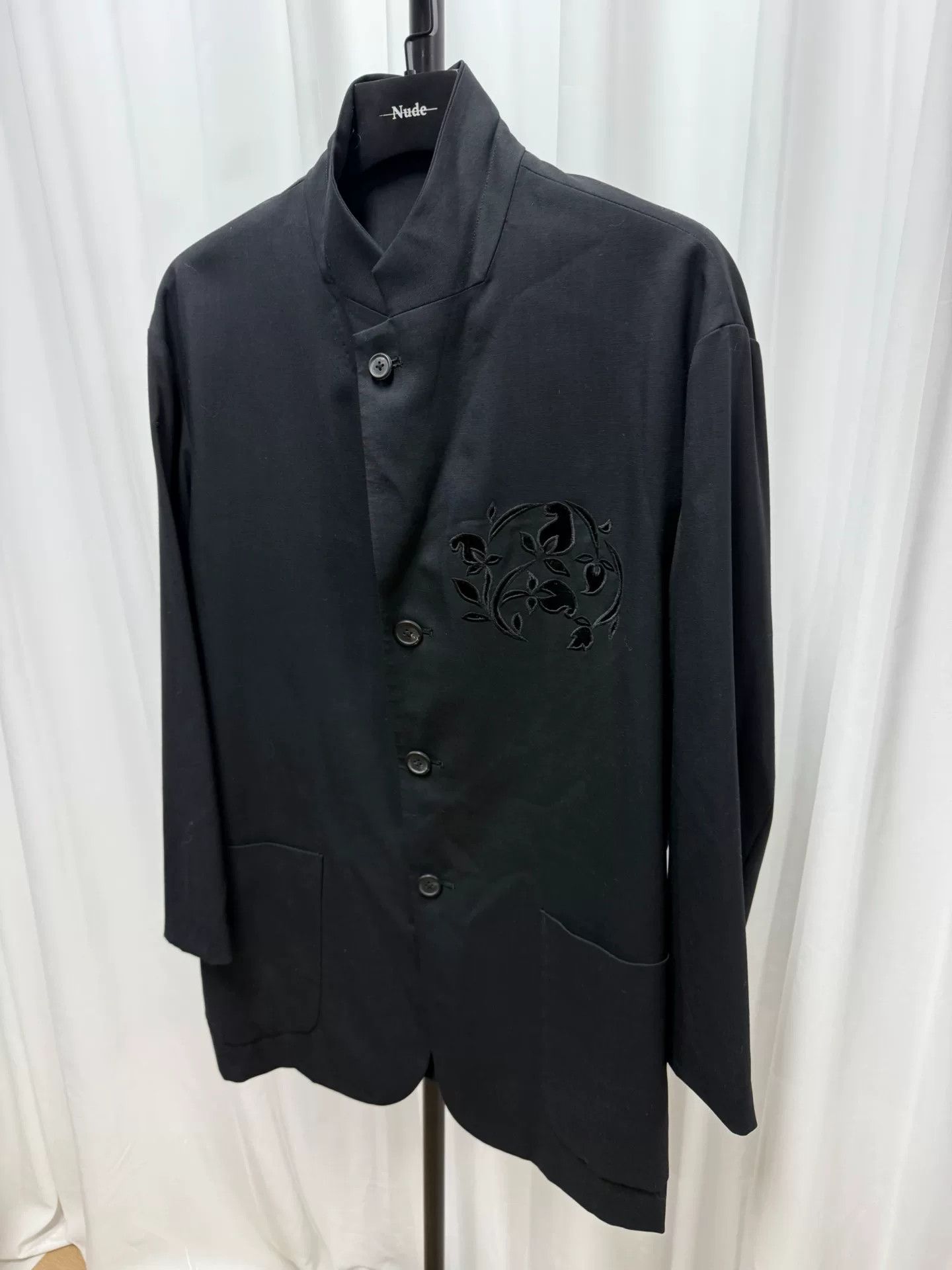Yohji Yamamoto Yohji Yamamoto Black Suit Jacket Size US M / EU 48-50 / 2 - 2 Thumbnail