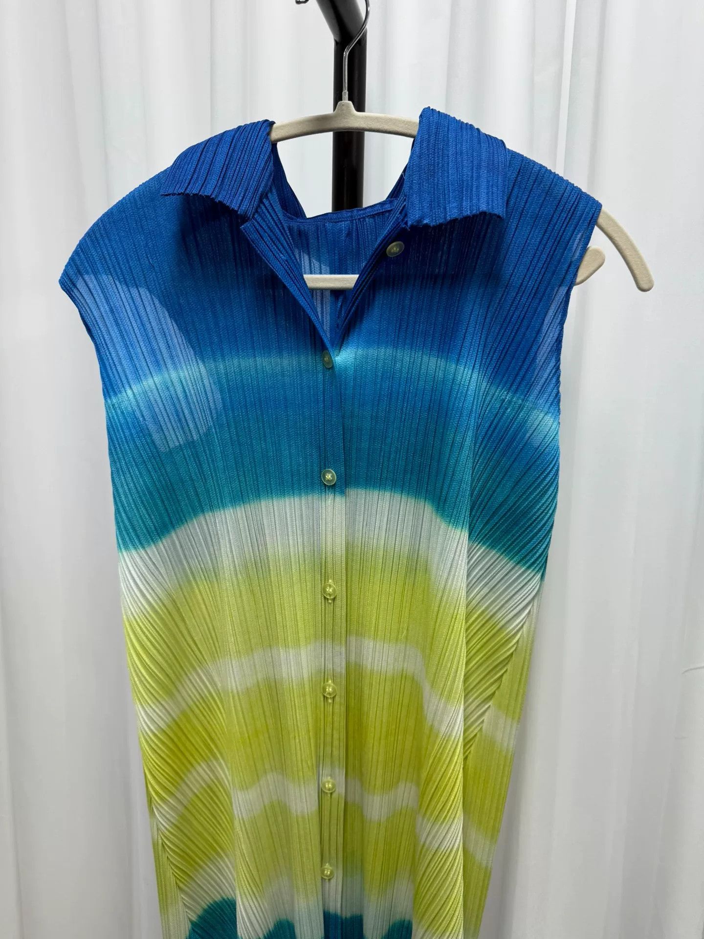 Pleats Please Issey Miyake Issey Miyake Pleats Please Color-Block Dress Size M / US 6-8 / IT 42-44 - 2 Thumbnail