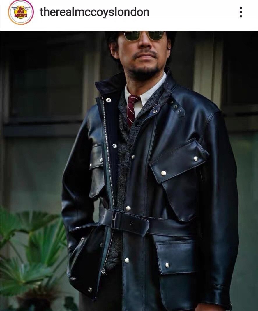 Japanese Brand Retro Horsehide Leather Moto Jacket Size US XXS / EU 40 - 9 Thumbnail