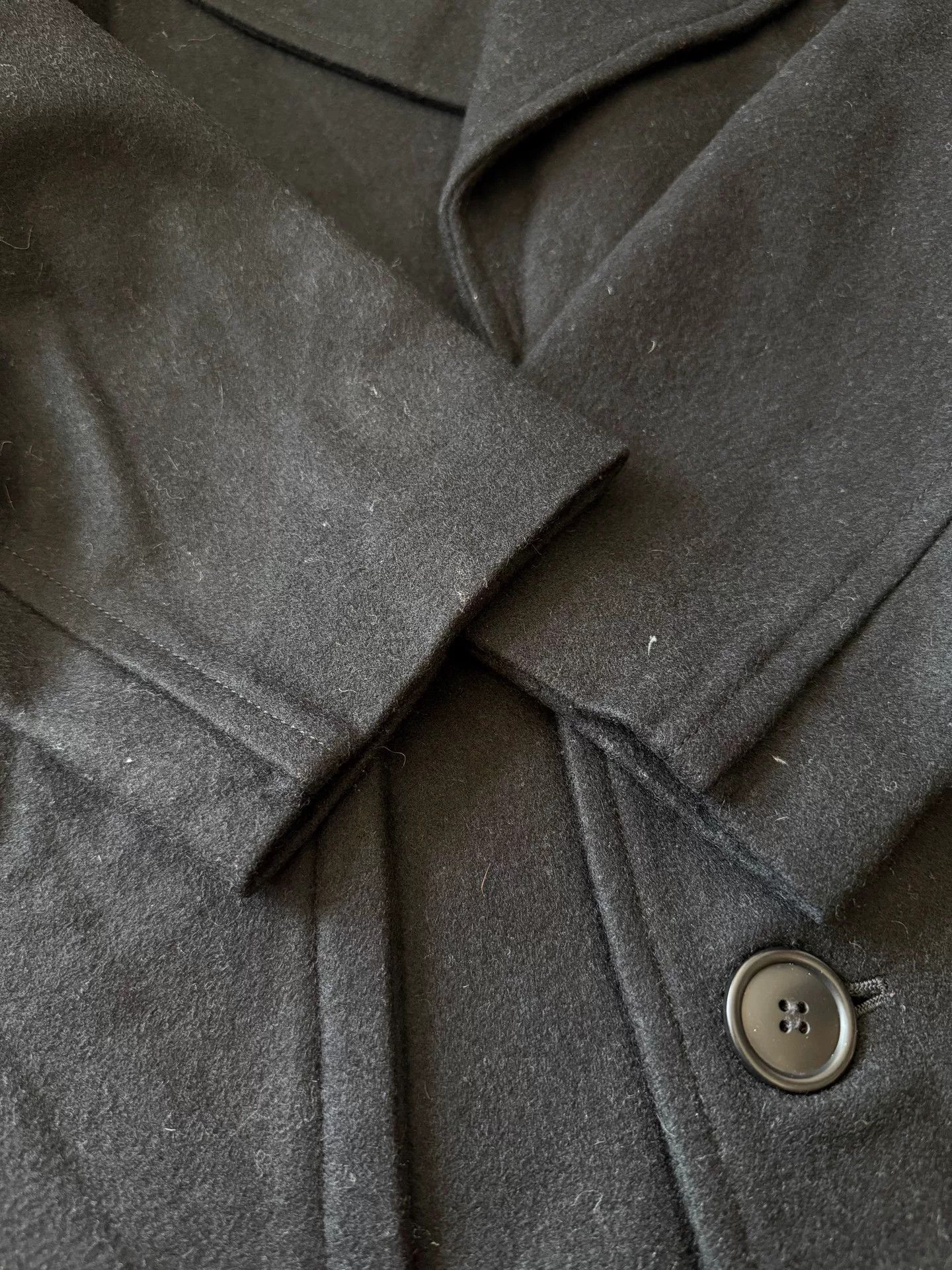 Yohji Yamamoto Yohji Yamamoto Wool Coat Size 2 Black Long Size US M / EU 48-50 / 2 - 2 Thumbnail