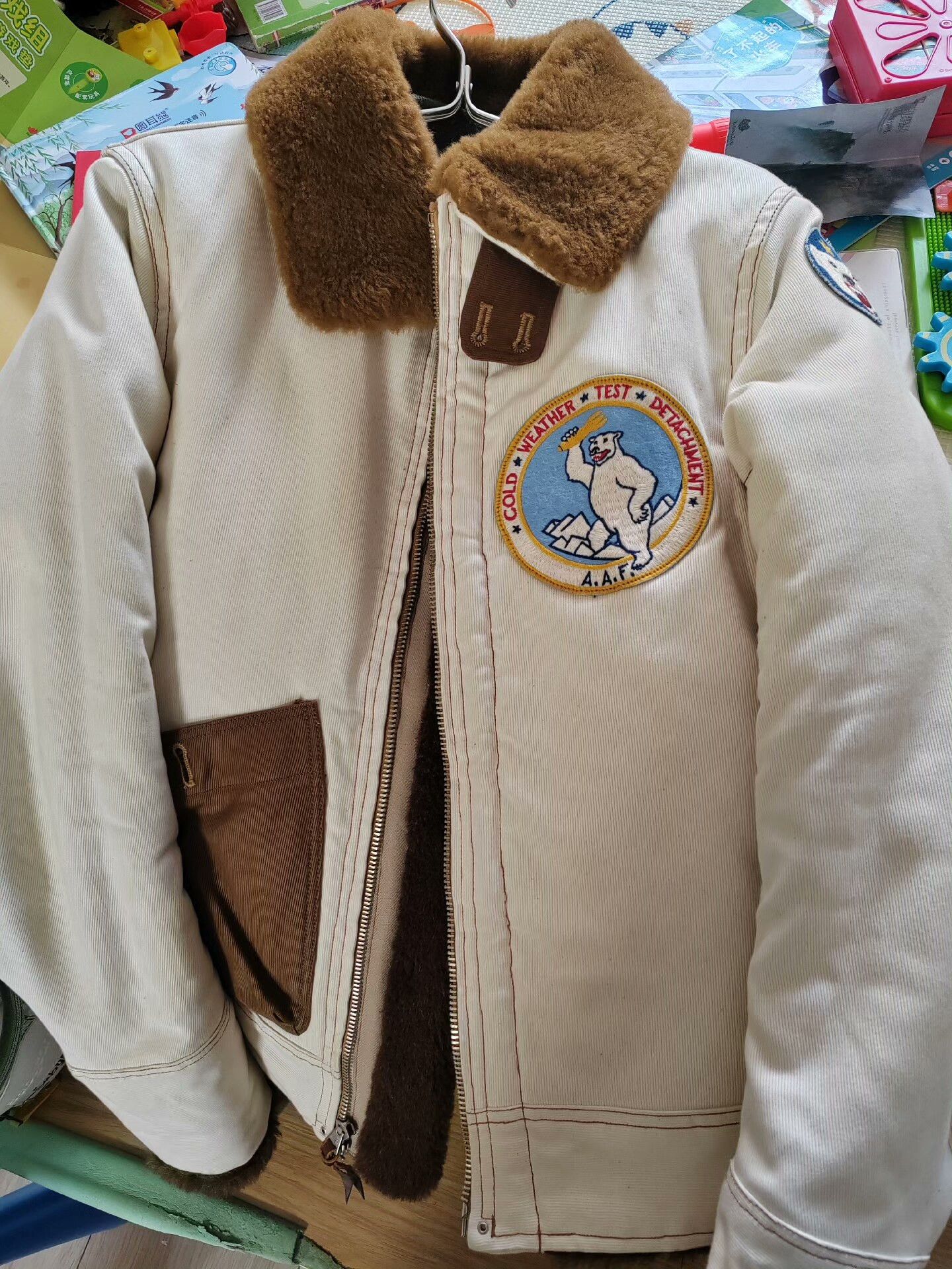 Freewheelers Freewheelers S-3 White Bear Jacket Size US M / EU 48-50 / 2 - 2 Thumbnail