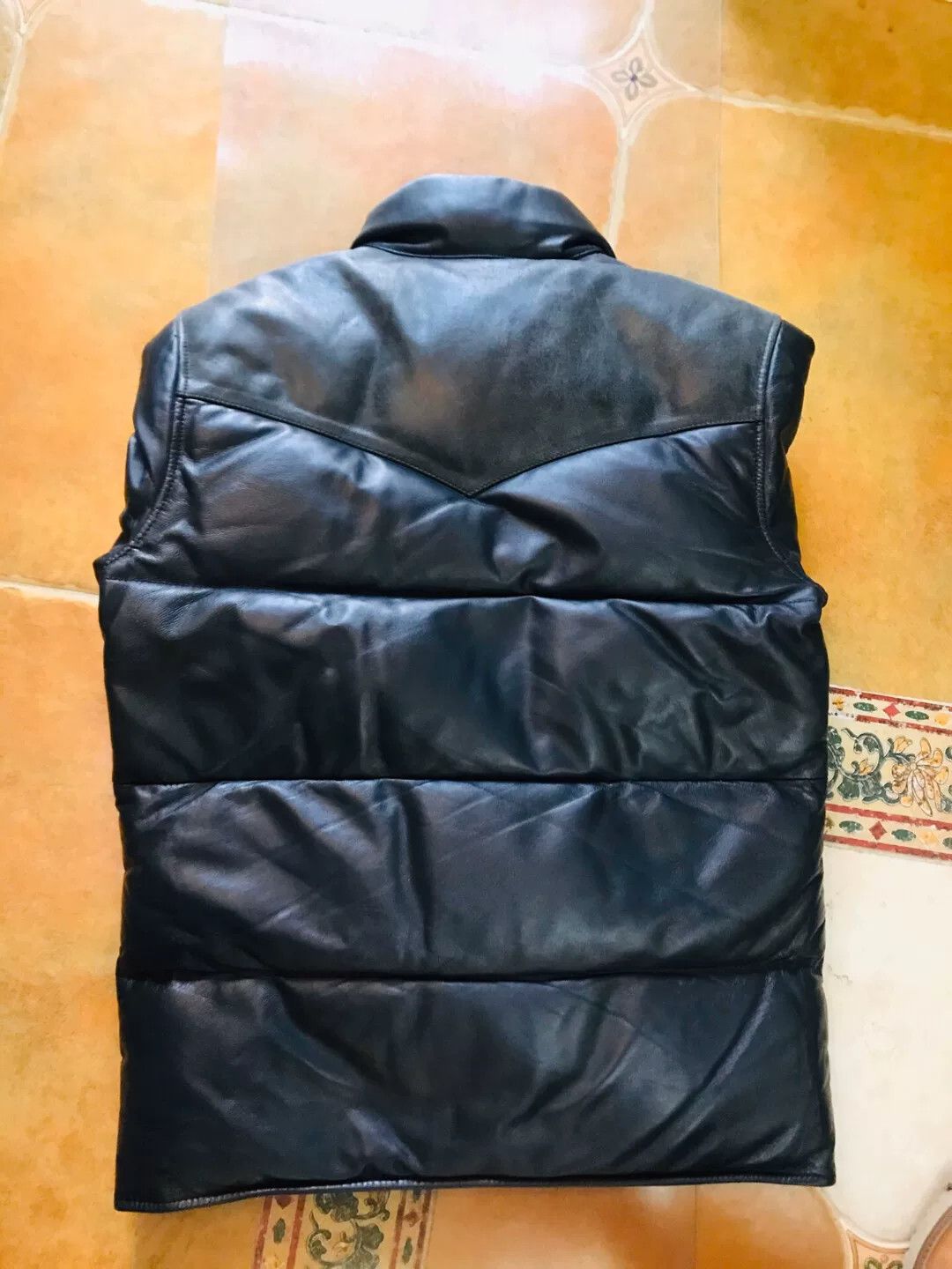 Japanese Brand Japanese Classic Leather Down Jacket Size US S / EU 44-46 / 1 - 3 Thumbnail