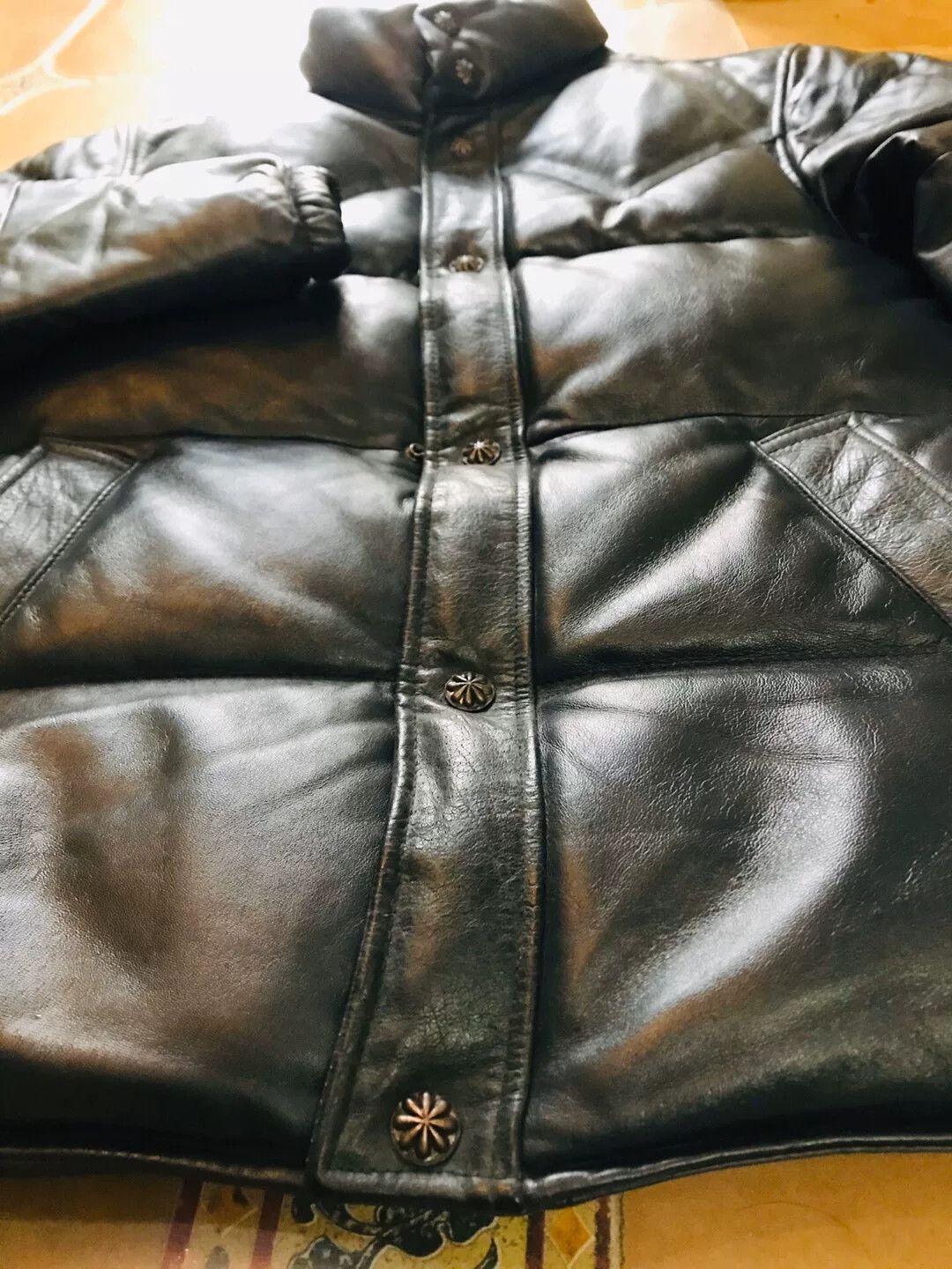 Japanese Brand Japanese Classic Leather Down Jacket Size US S / EU 44-46 / 1 - 7 Thumbnail