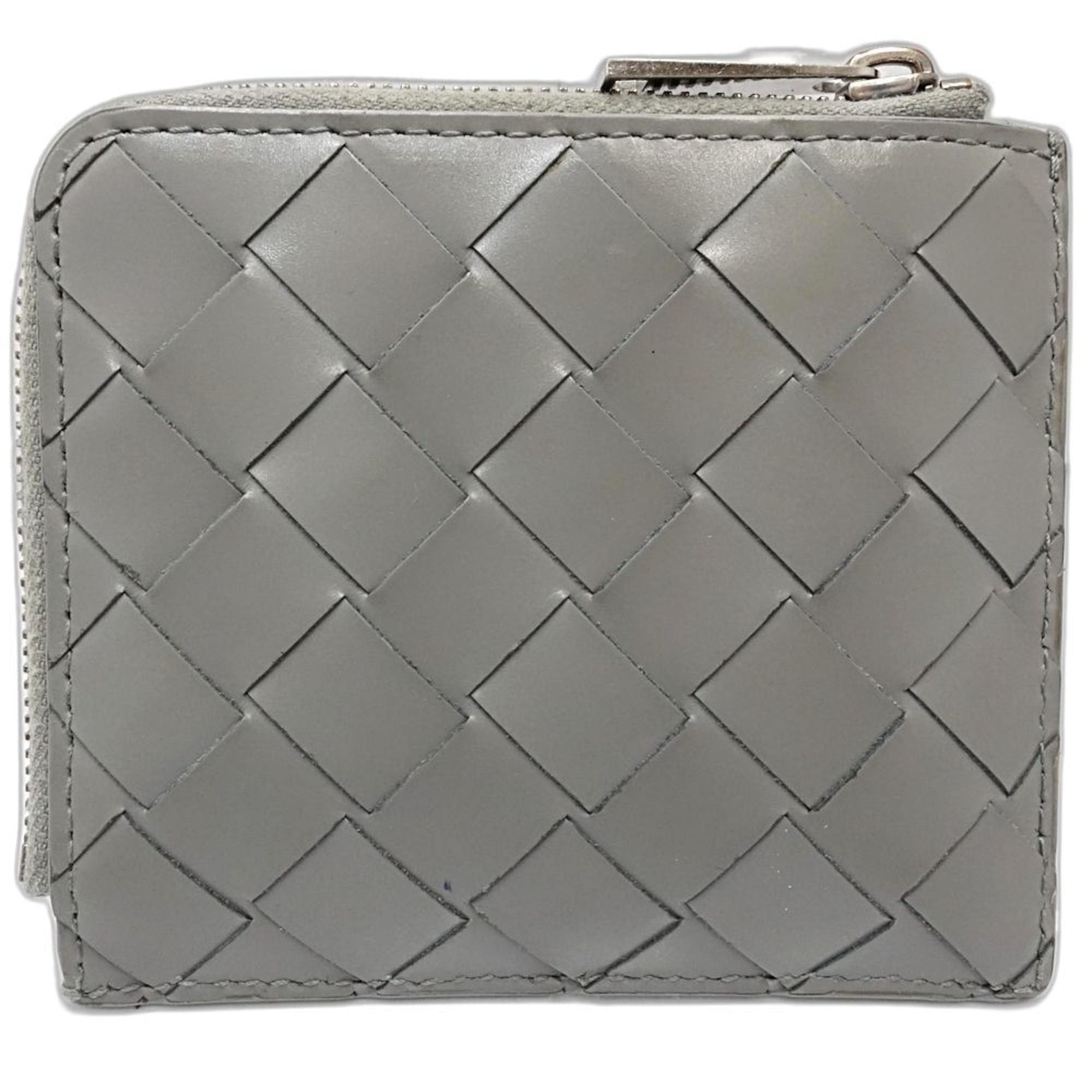 Bottega Veneta BOTTEGA VENETA Wallet/Coin Case 593216 Stamp Square Zip Around Wallet Intrecciato Women's 181911 Size ONE SIZE - 4 Thumbnail