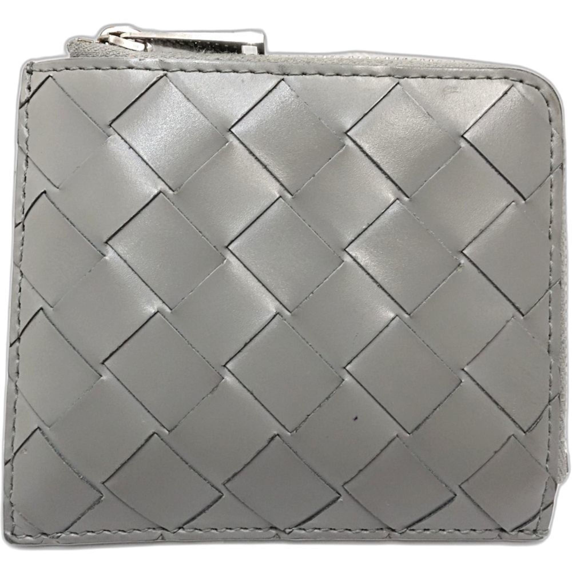 Bottega Veneta BOTTEGA VENETA Wallet/Coin Case 593216 Stamp Square Zip Around Wallet Intrecciato Women's 181911 Size ONE SIZE - 3 Thumbnail