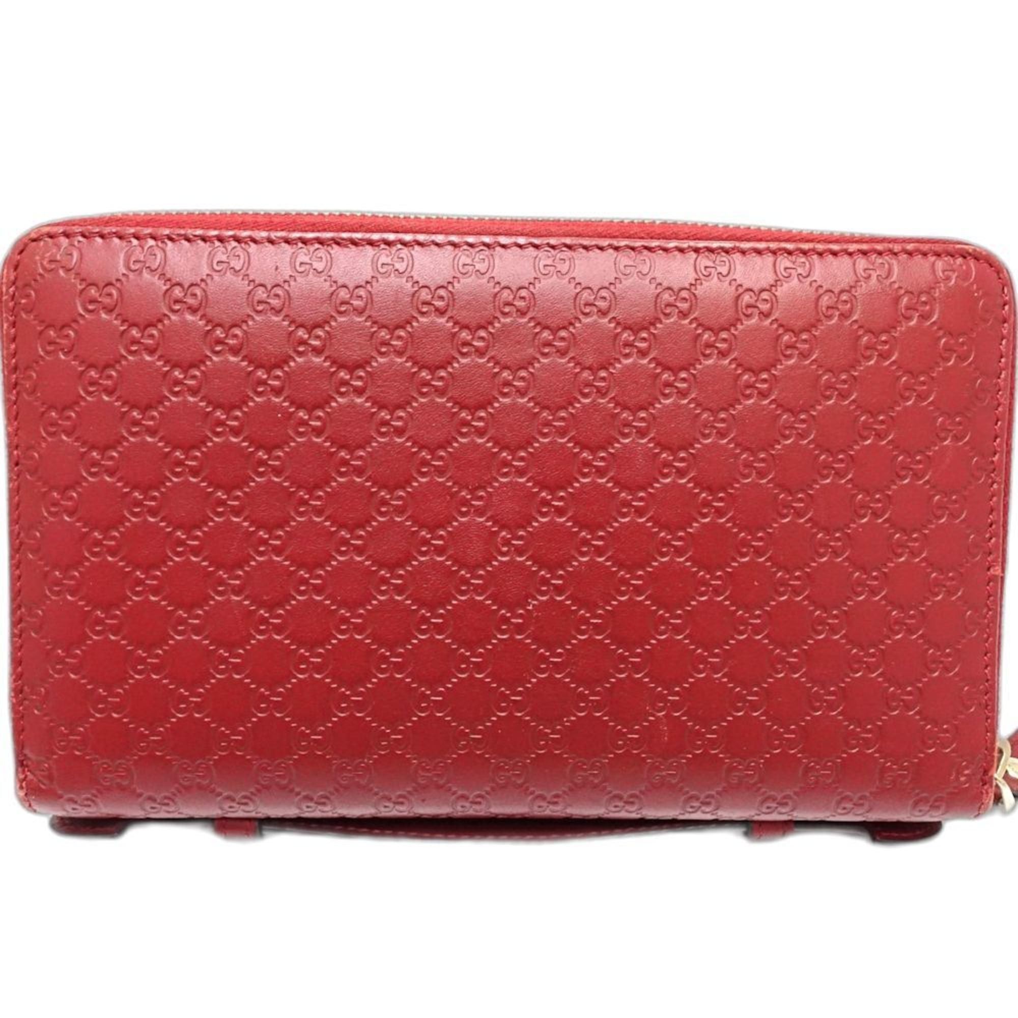 Gucci GUCCI Micro Guccissima Travel Case 544250, Organizer Multi-Case, Leather, Red, Women's, 181879 Size ONE SIZE - 4 Thumbnail