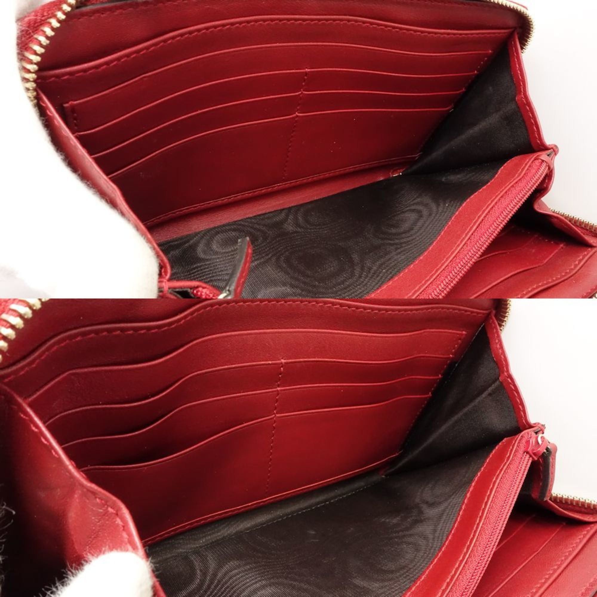 Gucci GUCCI Micro Guccissima Travel Case 544250, Organizer Multi-Case, Leather, Red, Women's, 181879 Size ONE SIZE - 9 Thumbnail