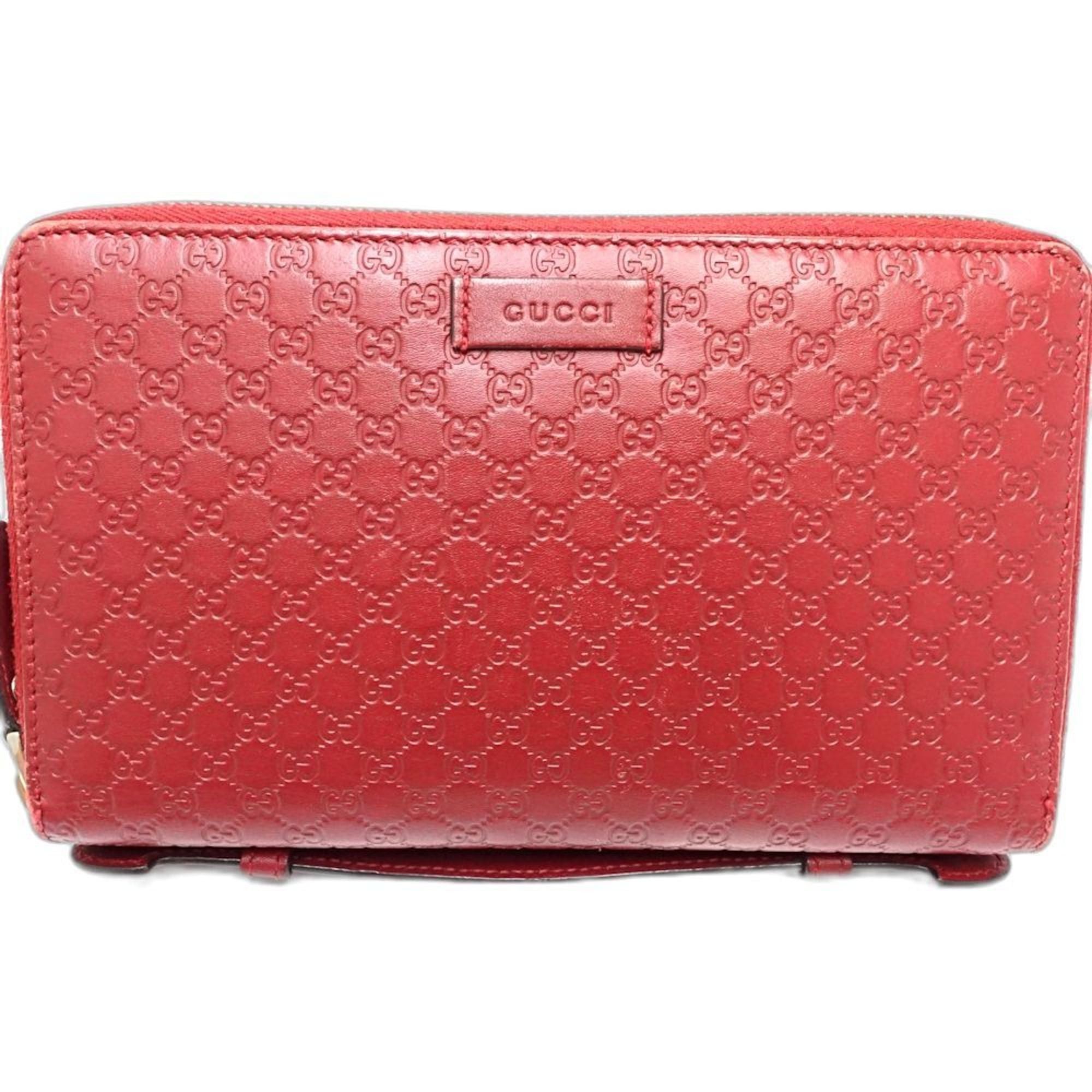 Gucci GUCCI Micro Guccissima Travel Case 544250, Organizer Multi-Case, Leather, Red, Women's, 181879 Size ONE SIZE - 3 Thumbnail