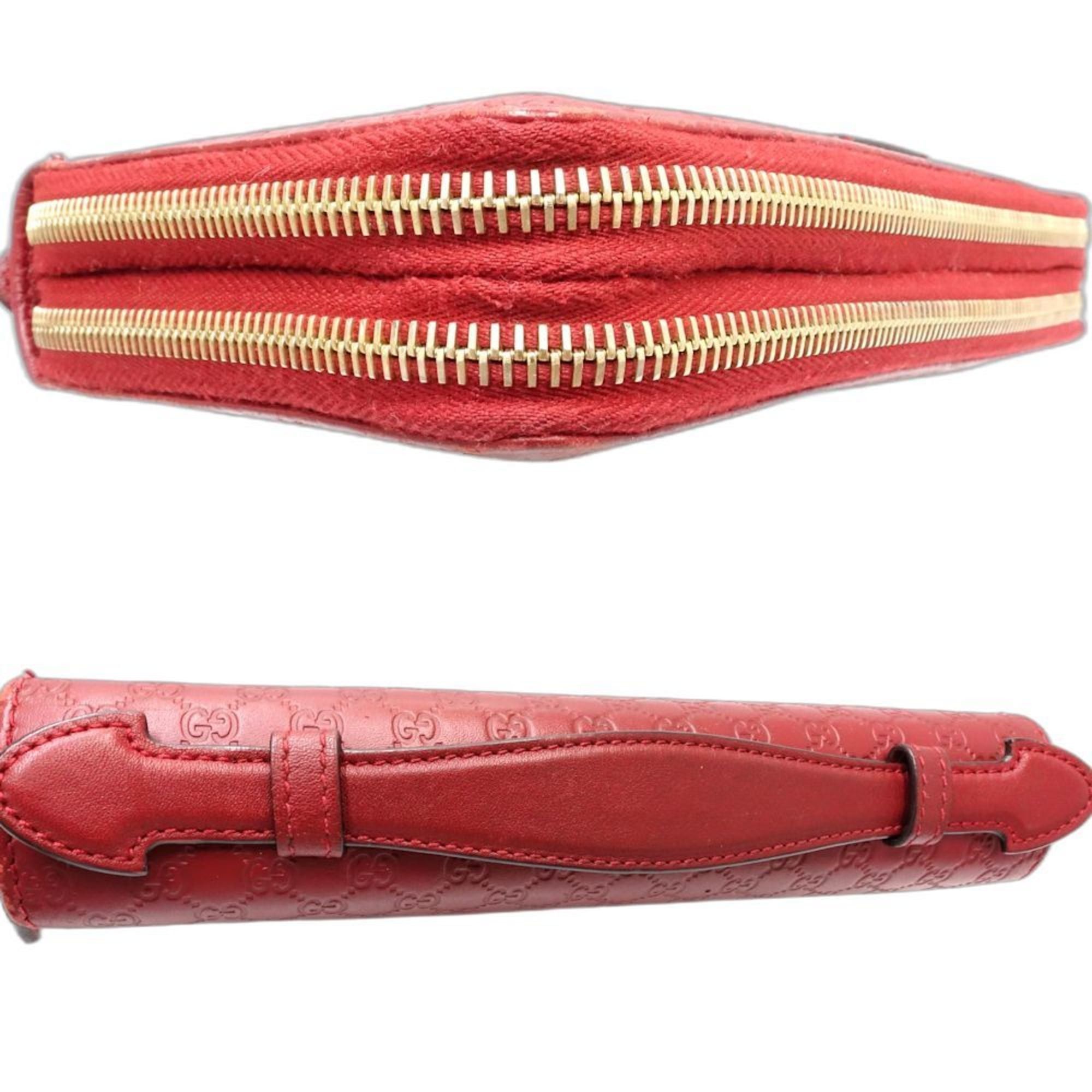 Gucci GUCCI Micro Guccissima Travel Case 544250, Organizer Multi-Case, Leather, Red, Women's, 181879 Size ONE SIZE - 5 Thumbnail