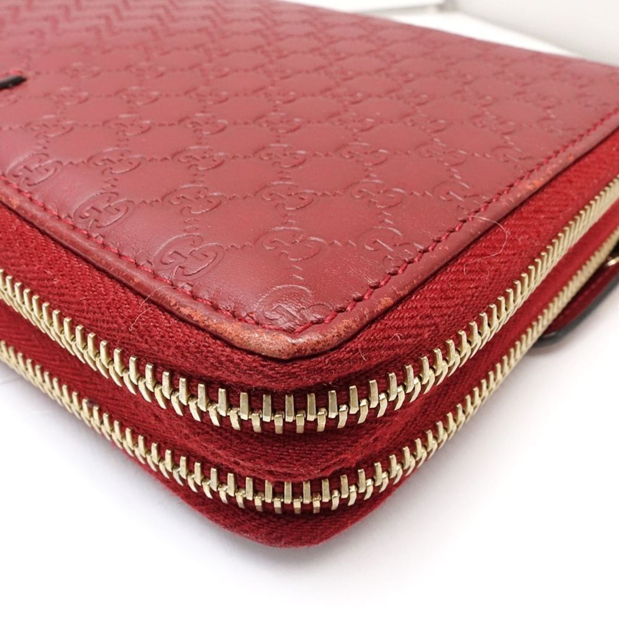 Gucci GUCCI Micro Guccissima Travel Case 544250, Organizer Multi-Case, Leather, Red, Women's, 181879 Size ONE SIZE - 6 Thumbnail