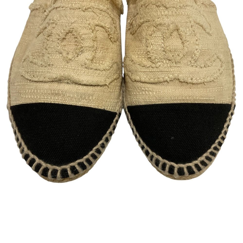 Chanel Chanel Chanel Espadrille Flat Shoes Textile Shoes DUTY FREE for USA Size ONE SIZE - 4 Thumbnail