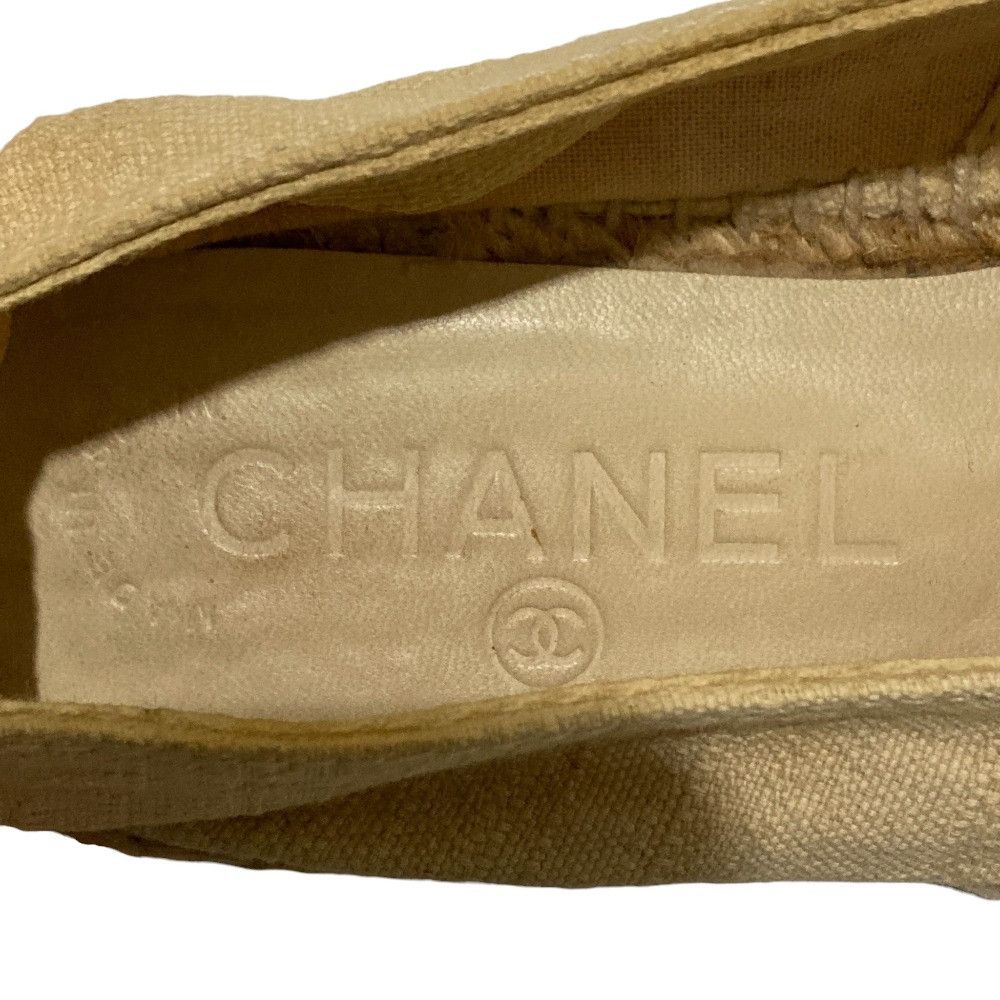 Chanel Chanel Chanel Espadrille Flat Shoes Textile Shoes DUTY FREE for USA Size ONE SIZE - 11 Thumbnail