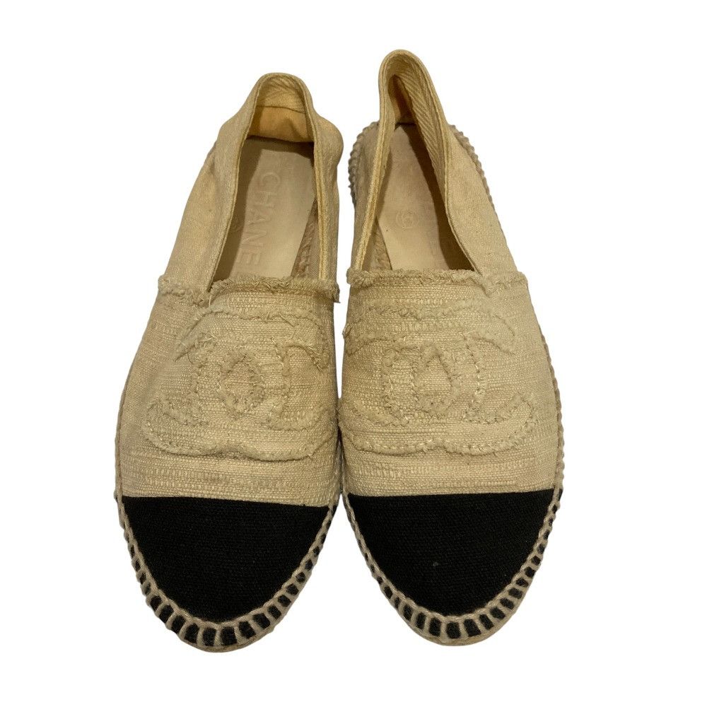 Chanel Chanel Chanel Espadrille Flat Shoes Textile Shoes DUTY FREE for USA Size ONE SIZE - 2 Thumbnail