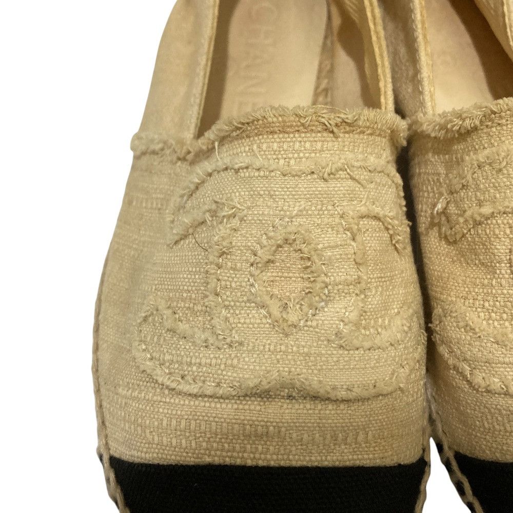 Chanel Chanel Chanel Espadrille Flat Shoes Textile Shoes DUTY FREE for USA Size ONE SIZE - 5 Thumbnail
