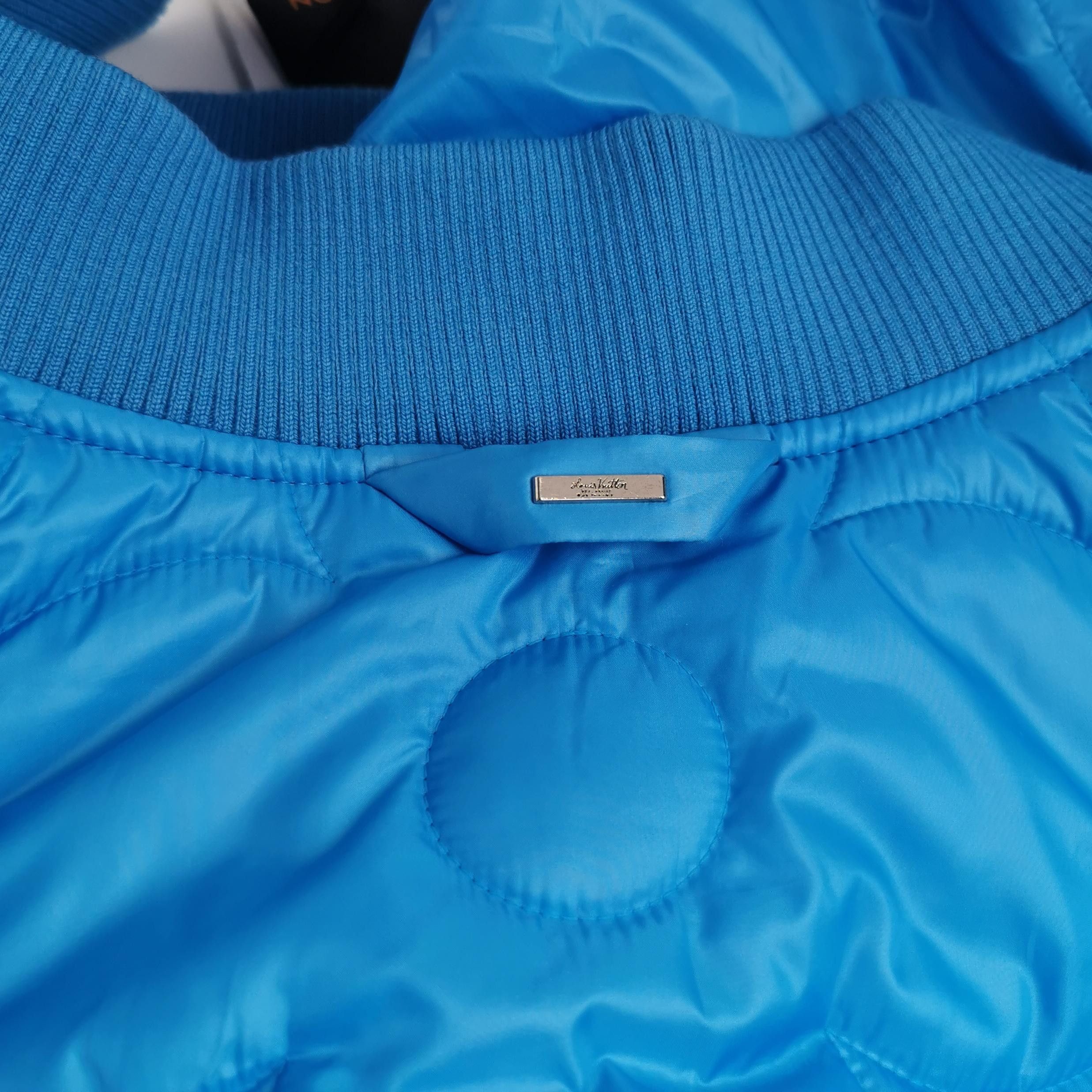 Louis Vuitton Louis Vuitton Blue Quilted Pattern Jacket M Size US XS / EU 42 / 0 - 6 Thumbnail