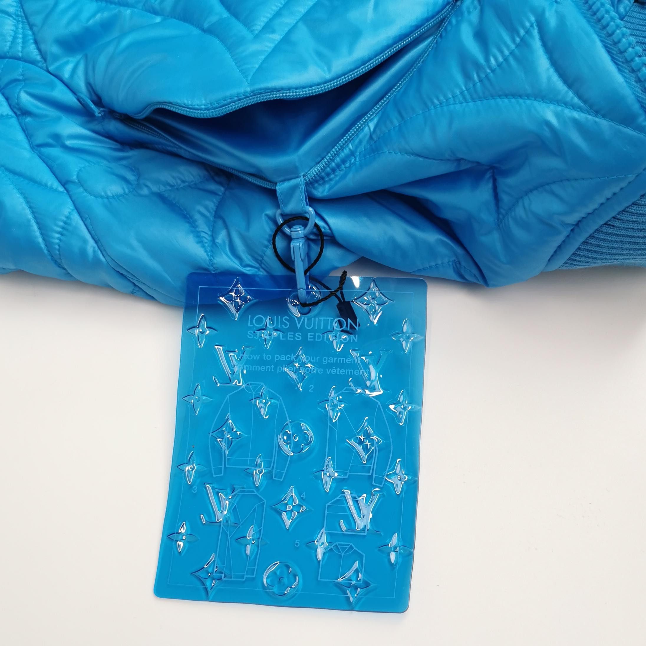 Louis Vuitton Louis Vuitton Blue Quilted Pattern Jacket M Size US XS / EU 42 / 0 - 8 Thumbnail