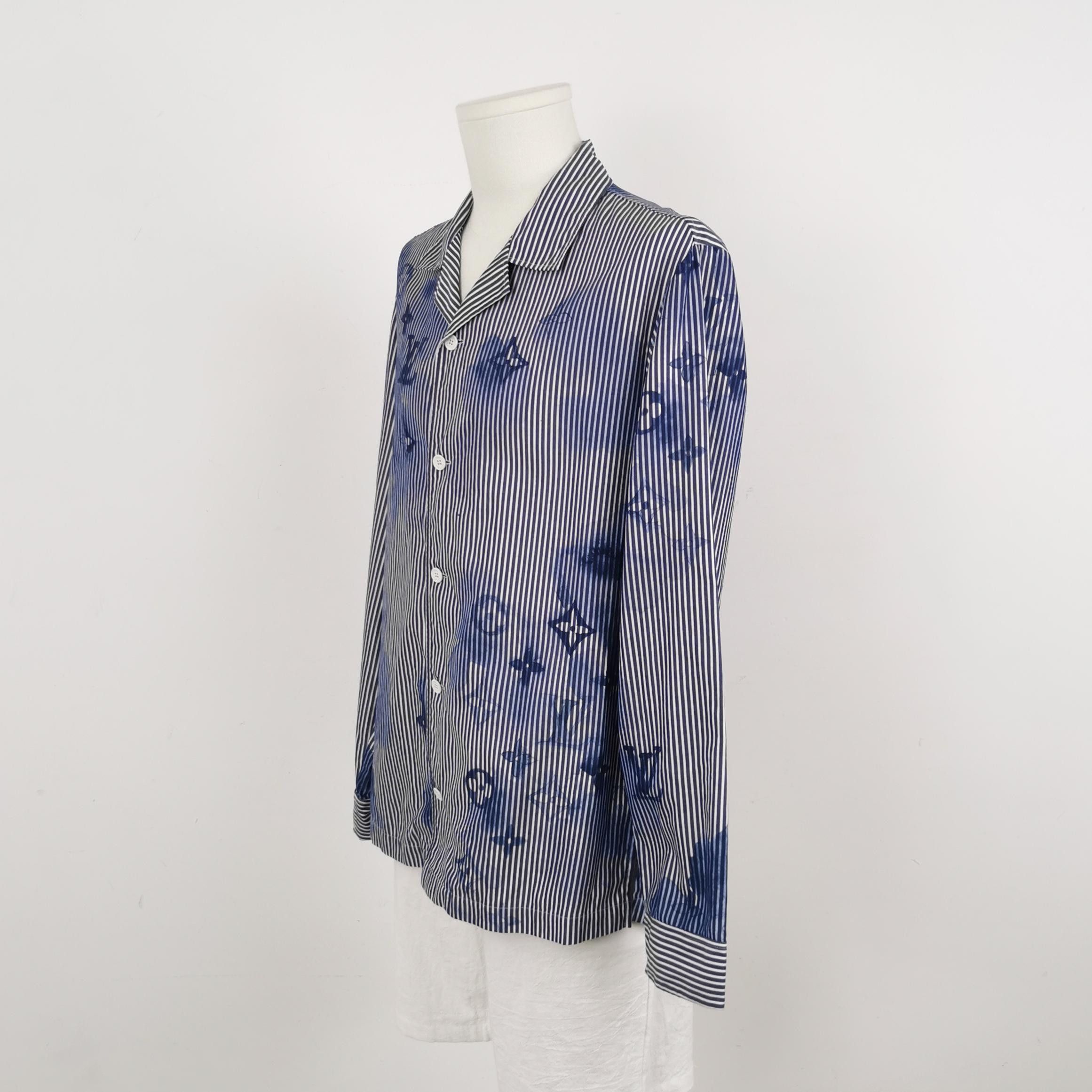 Louis Vuitton Louis Vuitton Monogram Striped Tie-Dye Collared Shirt S Size US S / EU 44-46 / 1 - 4 Thumbnail
