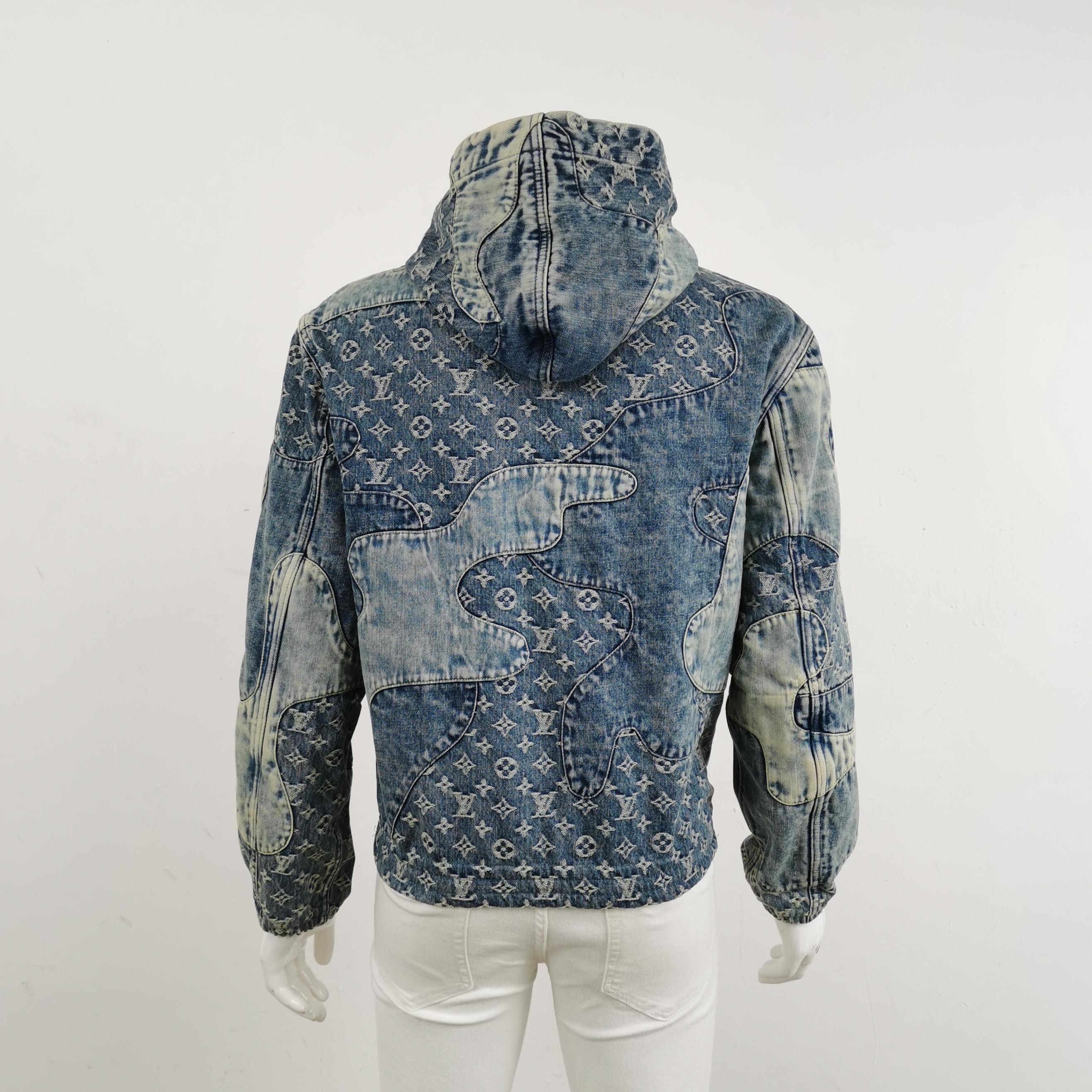 Louis Vuitton Louis Vuitton Denim Hooded Jacket Size 48 Size US XXS / EU 40 - 4 Thumbnail