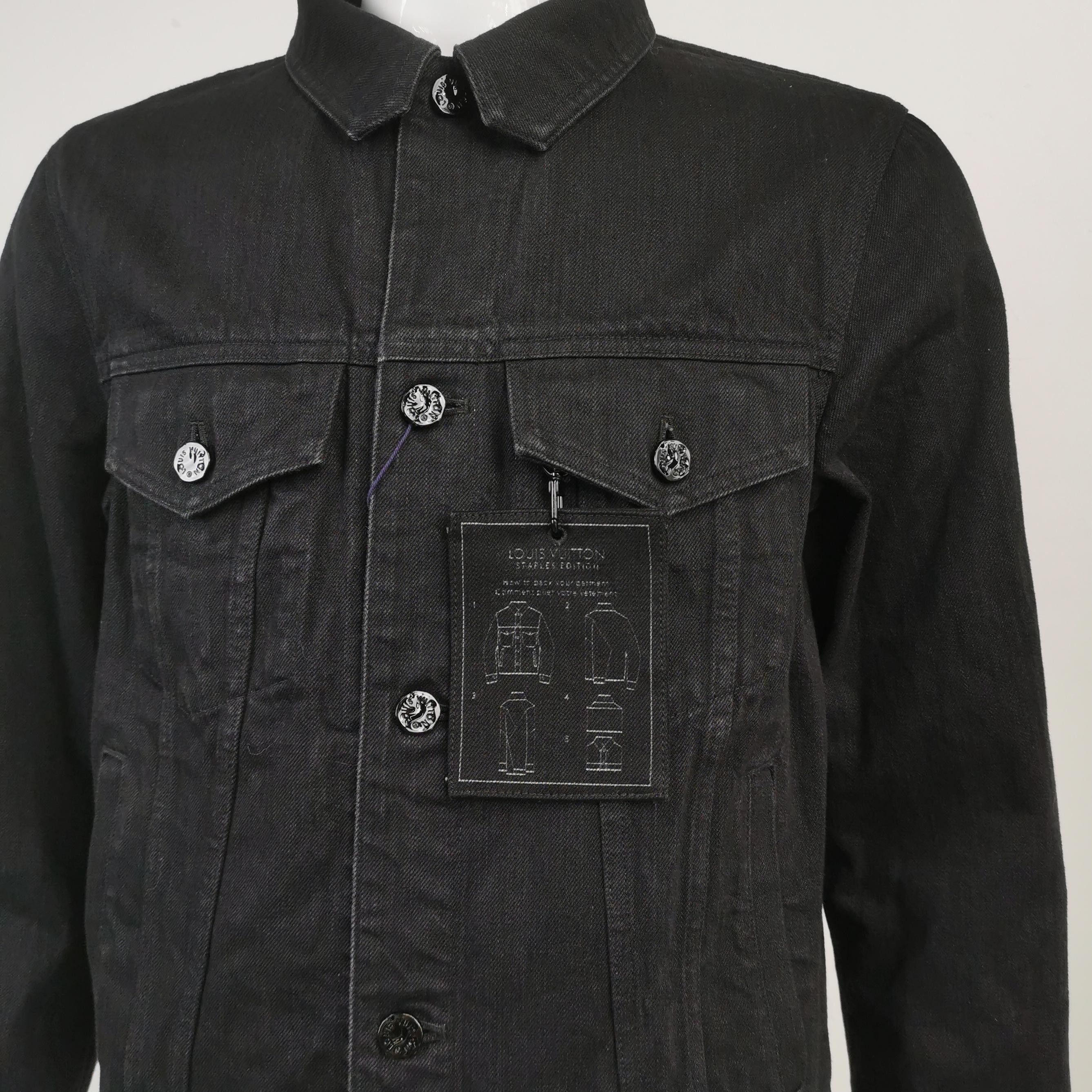 Louis Vuitton Black Louis Vuitton Denim Jacket XL Size US S / EU 44-46 / 1 - 6 Thumbnail