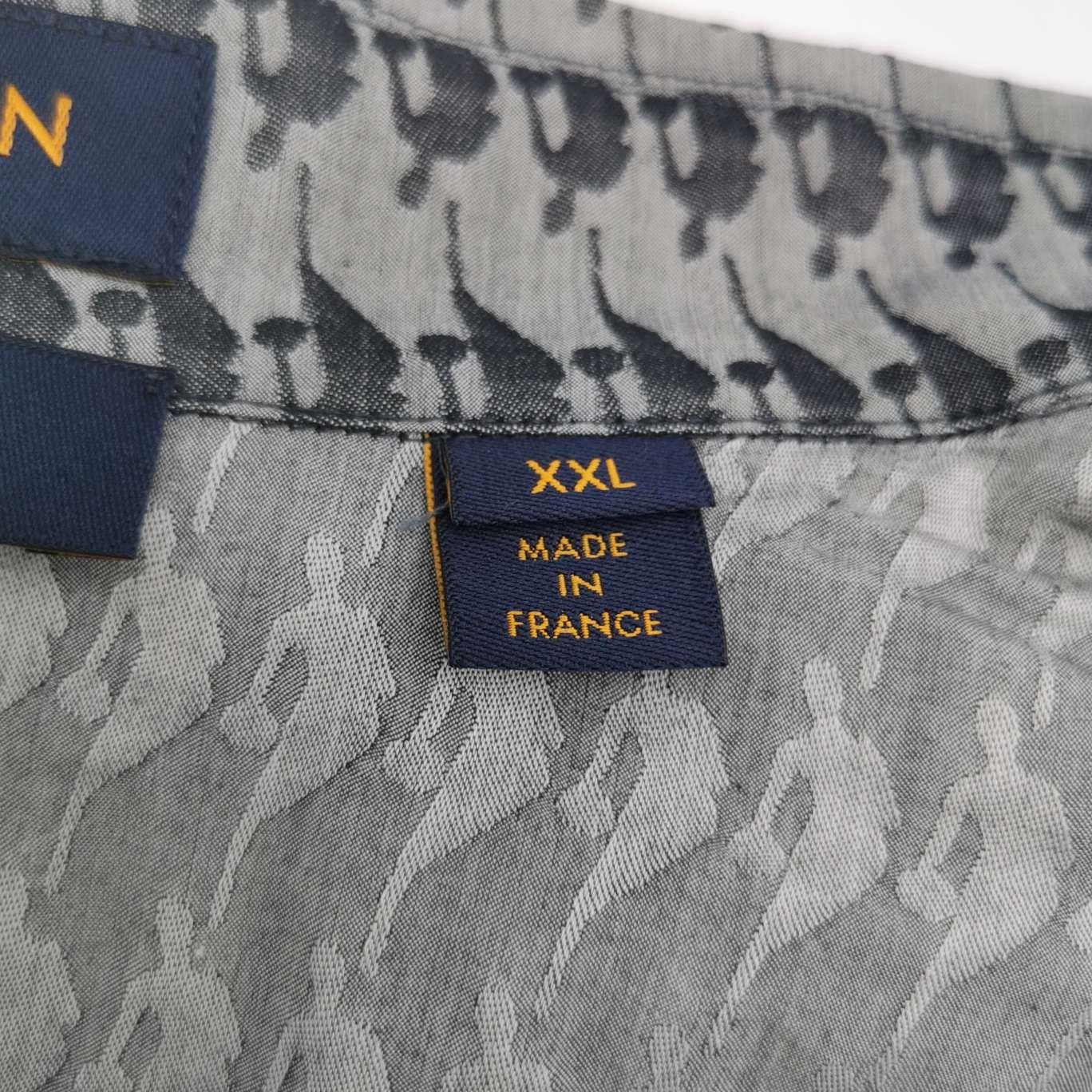Louis Vuitton Louis Vuitton Gray Houndstooth Short-Sleeve Shirt Size US XXL / EU 58 / 5 - 10 Thumbnail