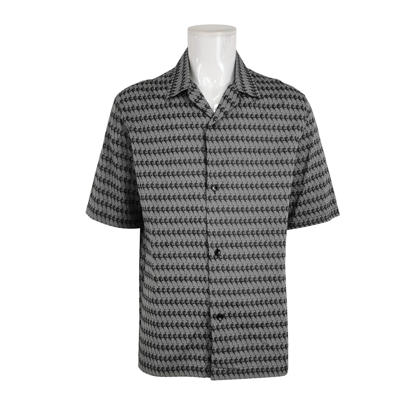 Louis Vuitton Louis Vuitton Gray Houndstooth Short-Sleeve Shirt Size US XXL / EU 58 / 5 - 2 Thumbnail