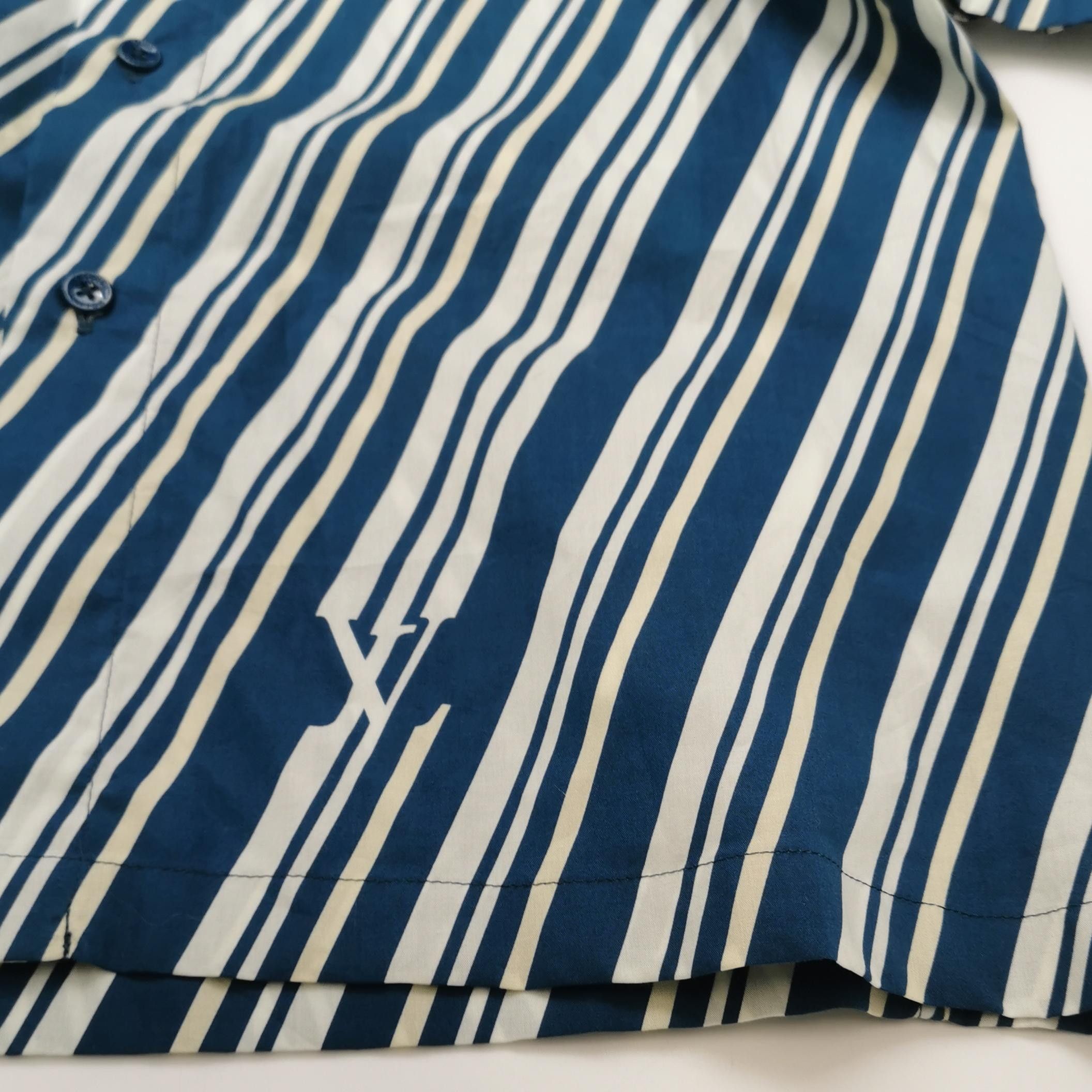Louis Vuitton Louis Vuitton Striped Cotton Collared Shirt M Size US M / EU 48-50 / 2 - 8 Thumbnail