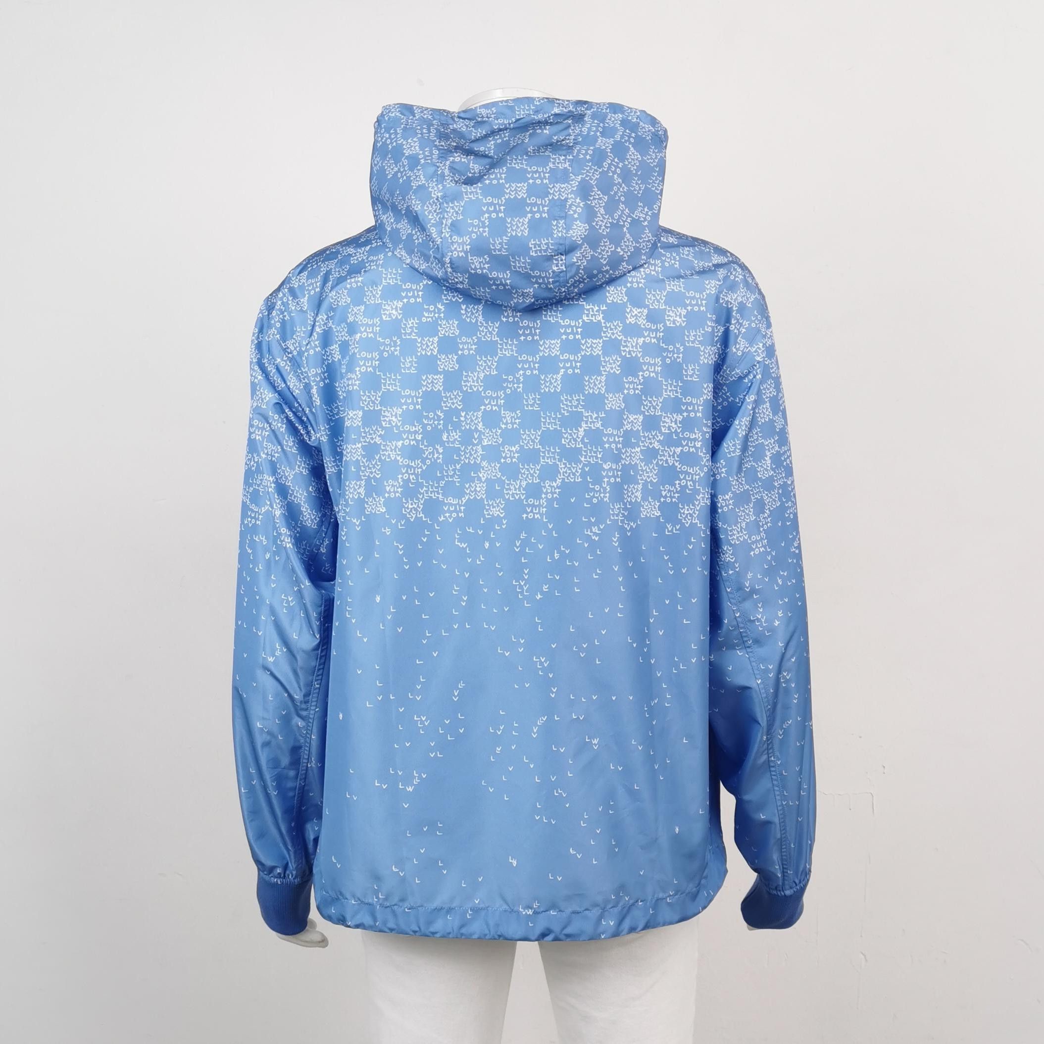 Louis Vuitton Louis Vuitton Blue Patterned Hooded Jacket Size US M / EU 48-50 / 2 - 3 Thumbnail