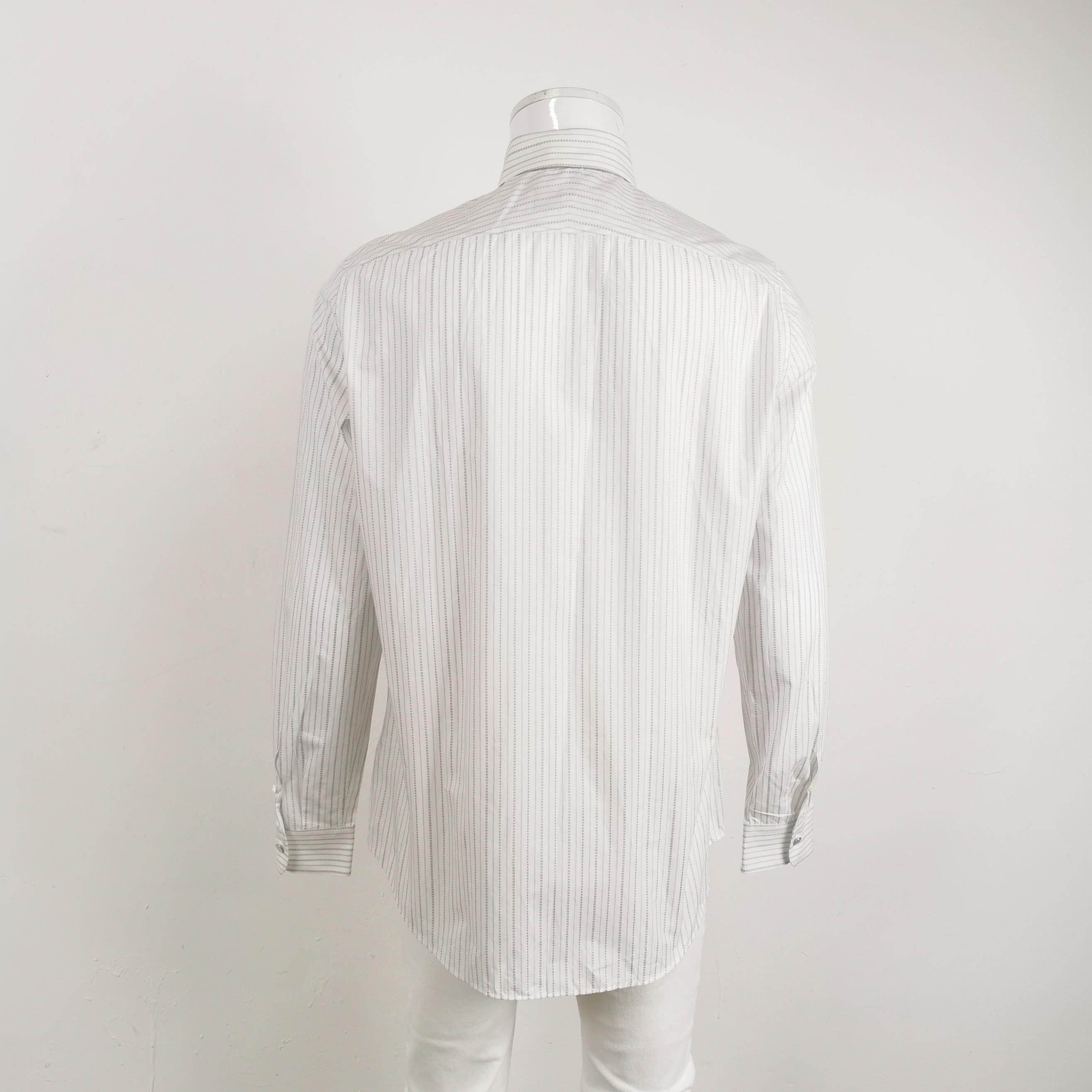 Louis Vuitton Striped Long-Sleeve Button-Up Shirt M Size US XL / EU 56 / 4 - 3 Thumbnail